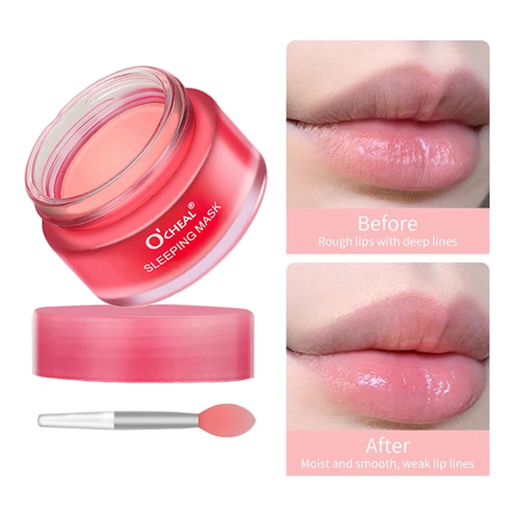 Berry Lip Sleeping Mask - Overnight Hydrating Lip Treatment for Very Dry & Cracked Lips, Moisturizing Lip Balm for Night Use | Perfect for Winter Care, Travel & Daily Lip Repair