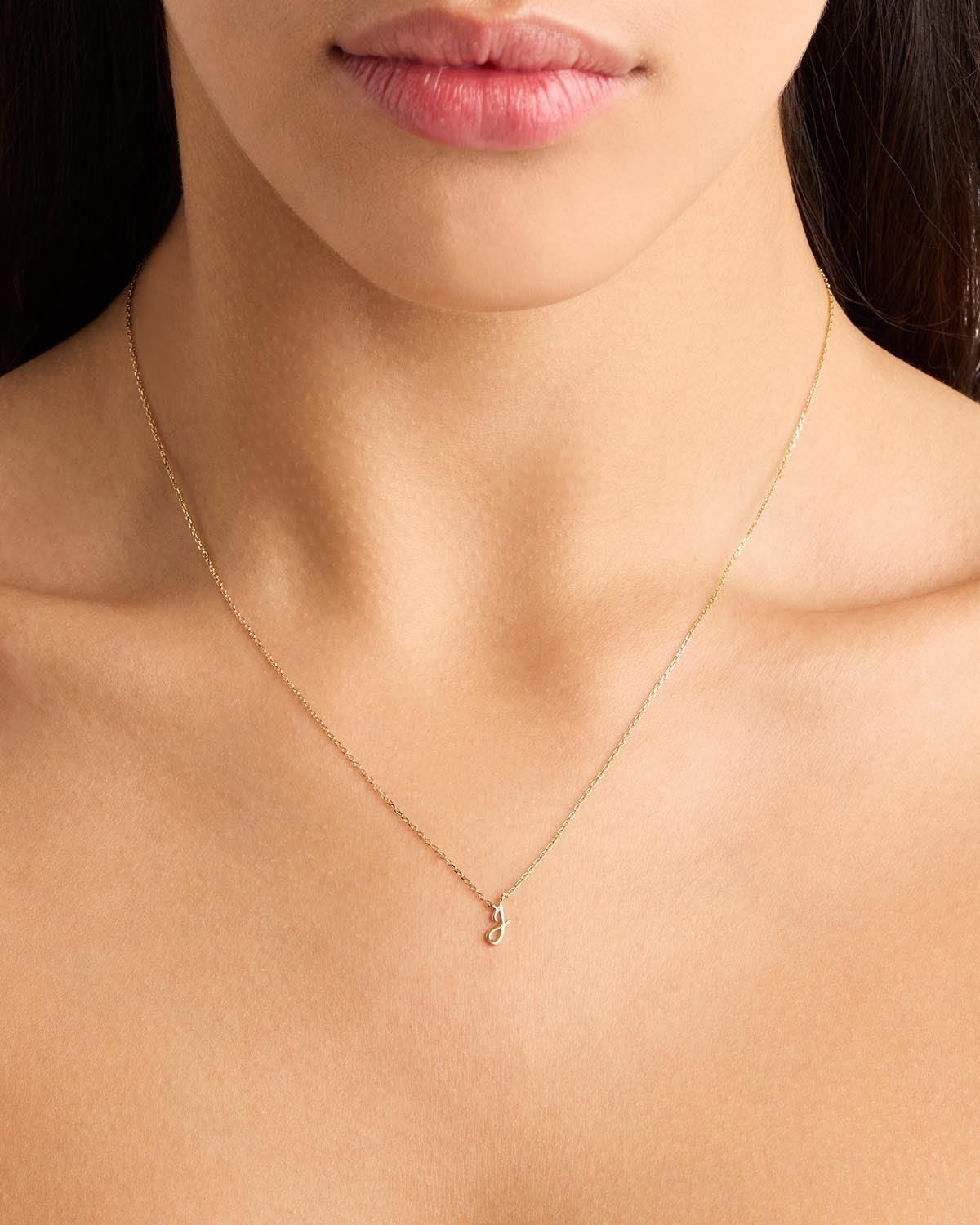 14K Solid Gold Love Letter Necklace for Women - Personalized Romantic Jewelry Gift for Her - Perfect for Anniversaries, Valentine's Day & Special Occasions