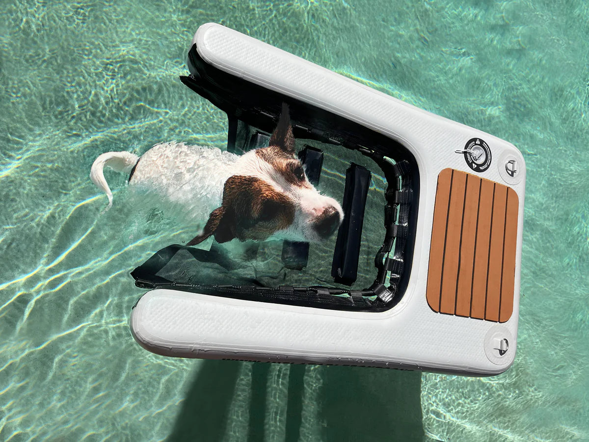 Inflatable Pontoons for Boats - Lightweight & Portable Inflatable Dog Ramp for Easy Water Access | Perfect for Kayaks, Canoes & Beach Trips with Pets