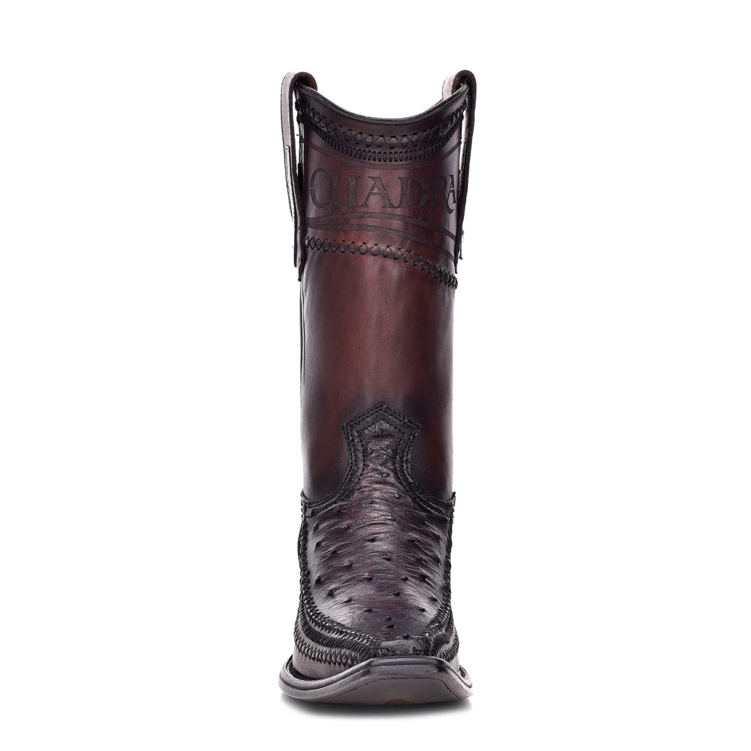 Cuadra Men's Western Boots - Genuine Ostrich & Bovine Leather Cowboy Boots Size 7.5 (1B1AA1) - Perfect for Rodeo, Country Music Festivals & Western Fashion