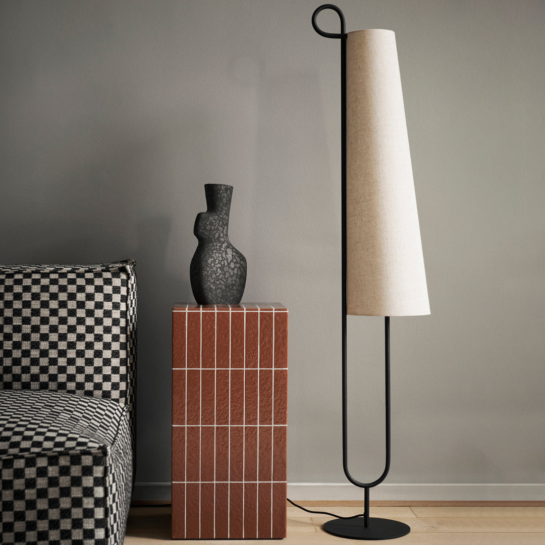 Ancora Modern Floor Lamp with Adjustable Brightness - LED Standing Light for Living Room, Bedroom, or Office - Stylish Home Decor Lighting Fixture