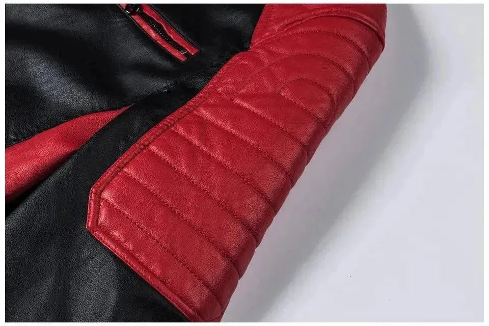 Stylish Slim Fit Men's Leather Biker Jacket - Motorcycle Riding, Casual Outwear, Fashion Statement for Men | Perfect for Riding, Night Out, and Everyday Wear