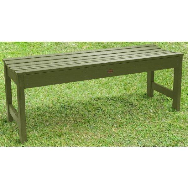 Lehigh Backless Synthetic Wood Picnic Bench - Durable Outdoor Dining Table for Patio, Garden & Park - Perfect for BBQs, Camping & Family Gatherings