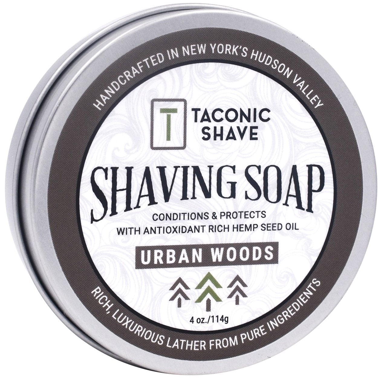 Organic Hemp Seed Oil Shaving Soap - 4oz Bar for Men's Wet Shaving - Smooth Shave & Skin Hydration - Perfect for Sensitive Skin & Beard Care Routine
