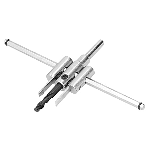 Adjustable Wood Drill Bit Saw - 40-200mm Round Cutting Circle Cutter with 35° Teeth for Plastic, Acrylic & Woodworking | Perfect for Vertical Hand Drills, DIY Projects & Professional Carpentry