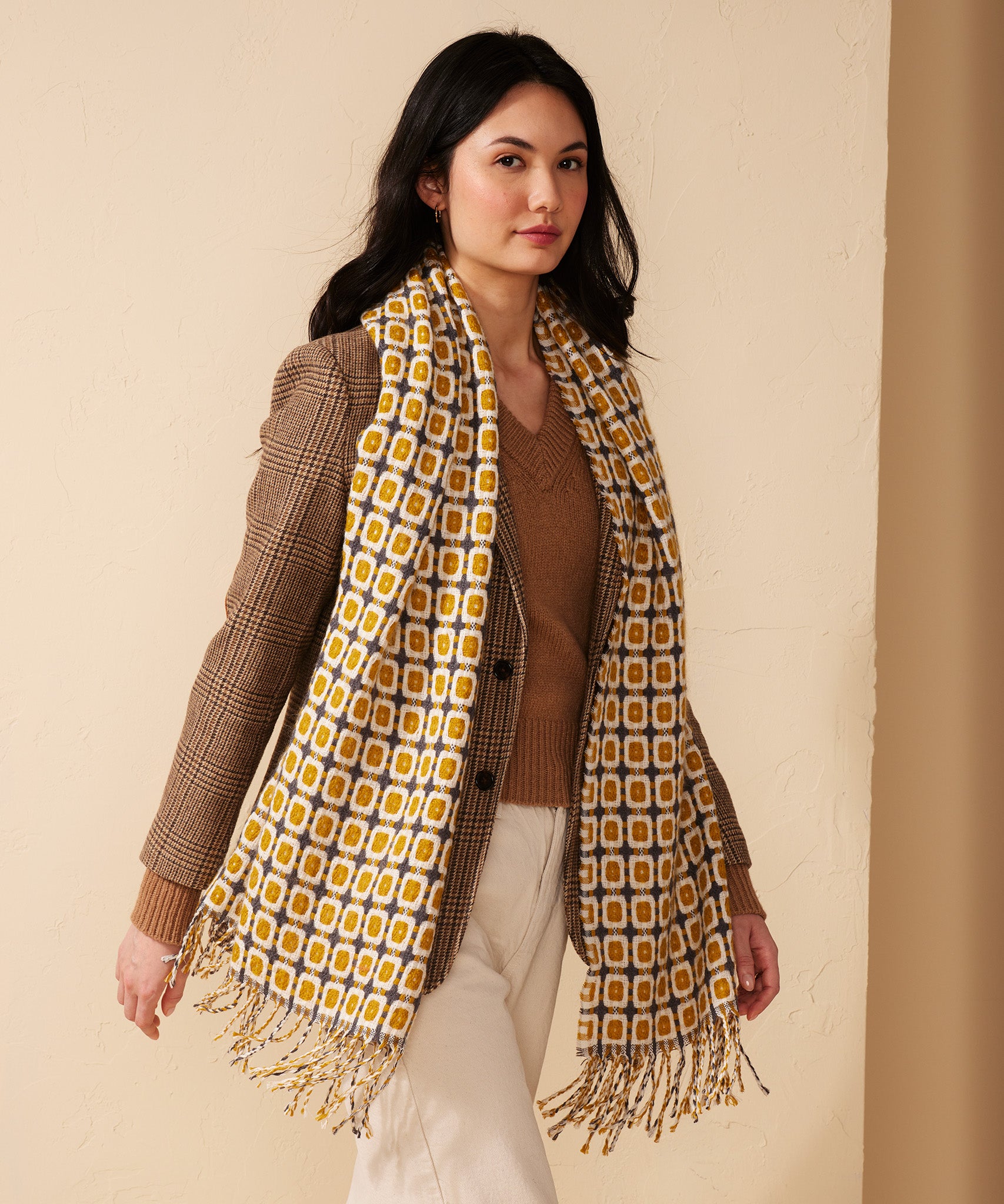 Basket Weave Wrap - Stylish and Comfortable Knitted Shawl for Women | Perfect for Outdoor Activities, Travel, and Casual Wear