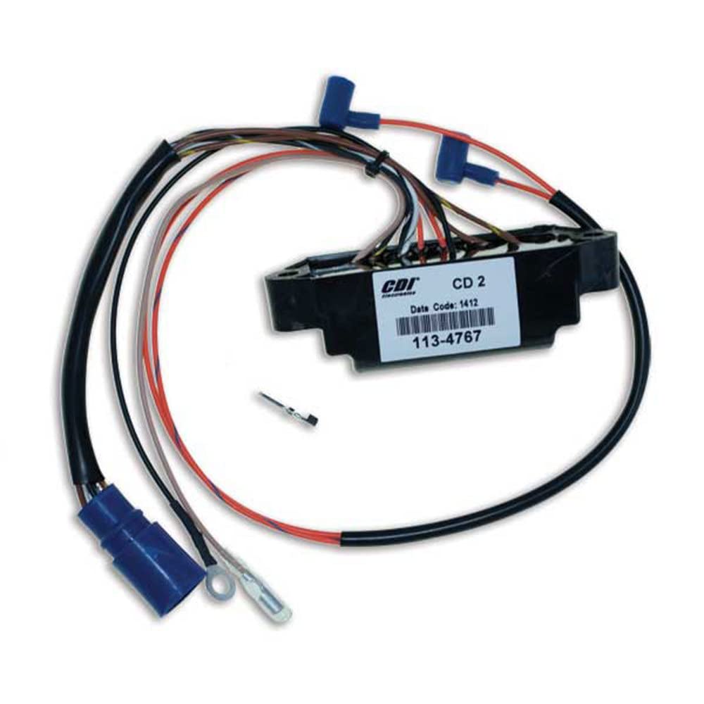 CDI Electronics 113-4767 Johnson/Evinrude Power Pack - 2 Cylinder Outboard Motor Ignition Module (1993-2005) | Compatible with Johnson/Evinrude 2-Cylinder Outboard Motors | Perfect for Marine Engine Repairs & Boat Maintenance