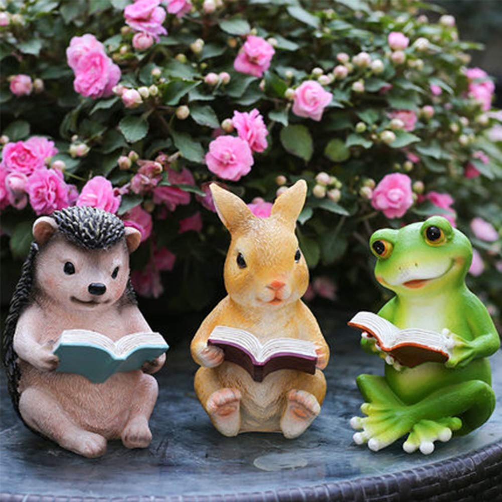 Modern Animal Statues & Read Sculptures - Elegant Home Decor for Living Room, Garden, Patio & Yard - Perfect for Indoor & Outdoor Decoration
