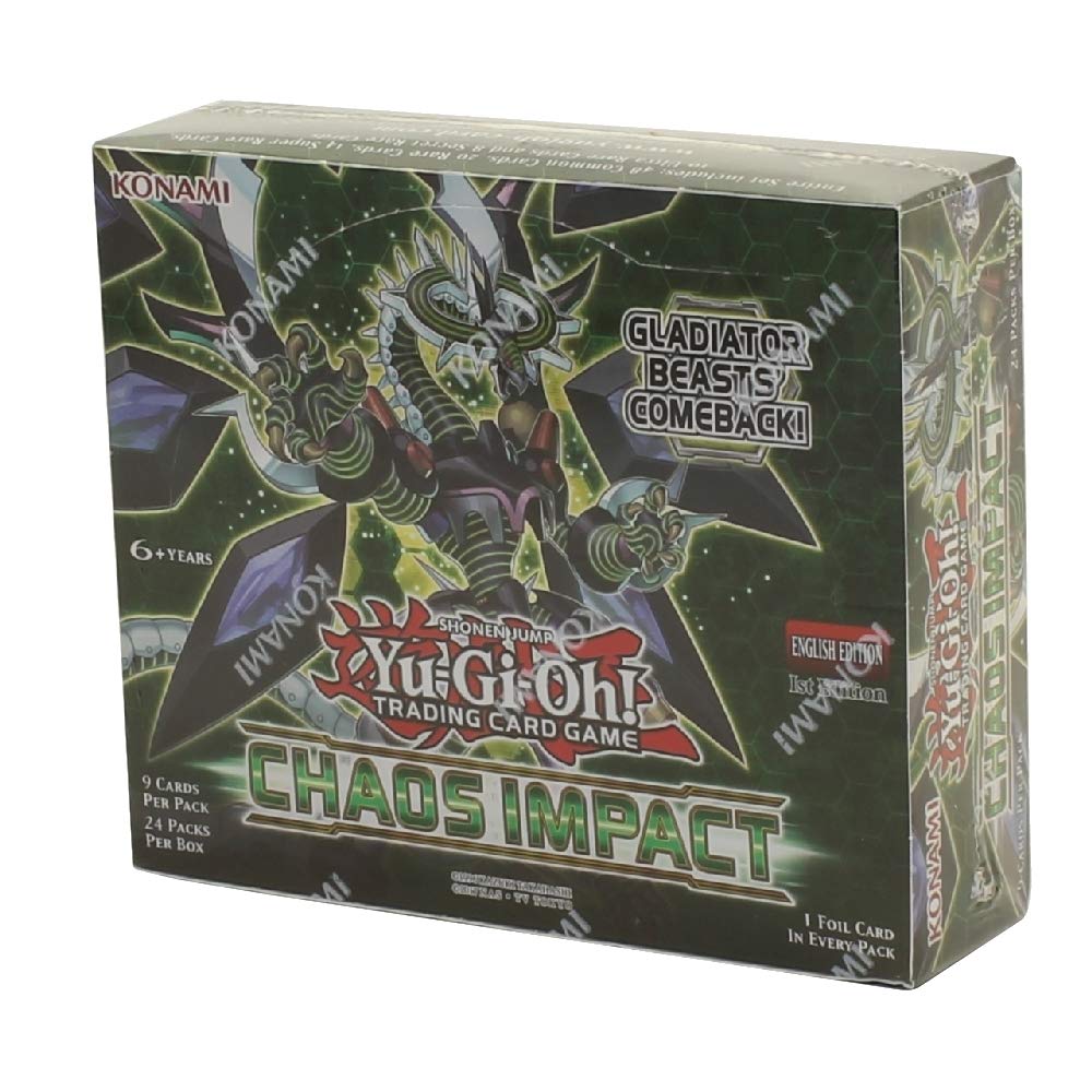 Yu-Gi-Oh! Chaos Impact Booster Box 1st Edition - 24 Packs Factory Sealed TCG Cards | Collectible Trading Card Game for Deck Building & Tournaments