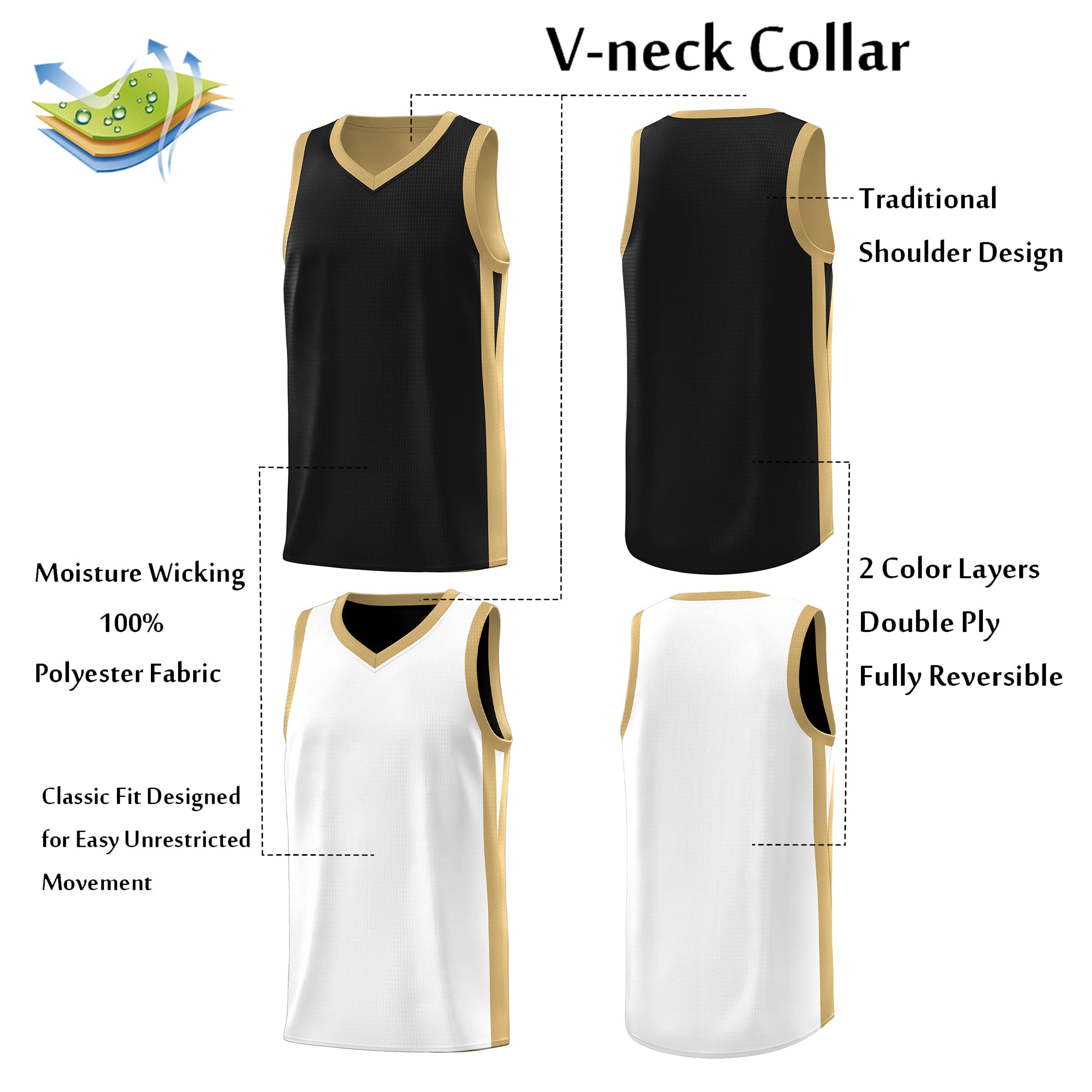 **KXK Men's Reversible Basketball Jersey - Blank Team Uniform for Sports & Hip Hop Style - Sizes S to 4XL - Perfect for Games, Practice & Streetwear Fashion**