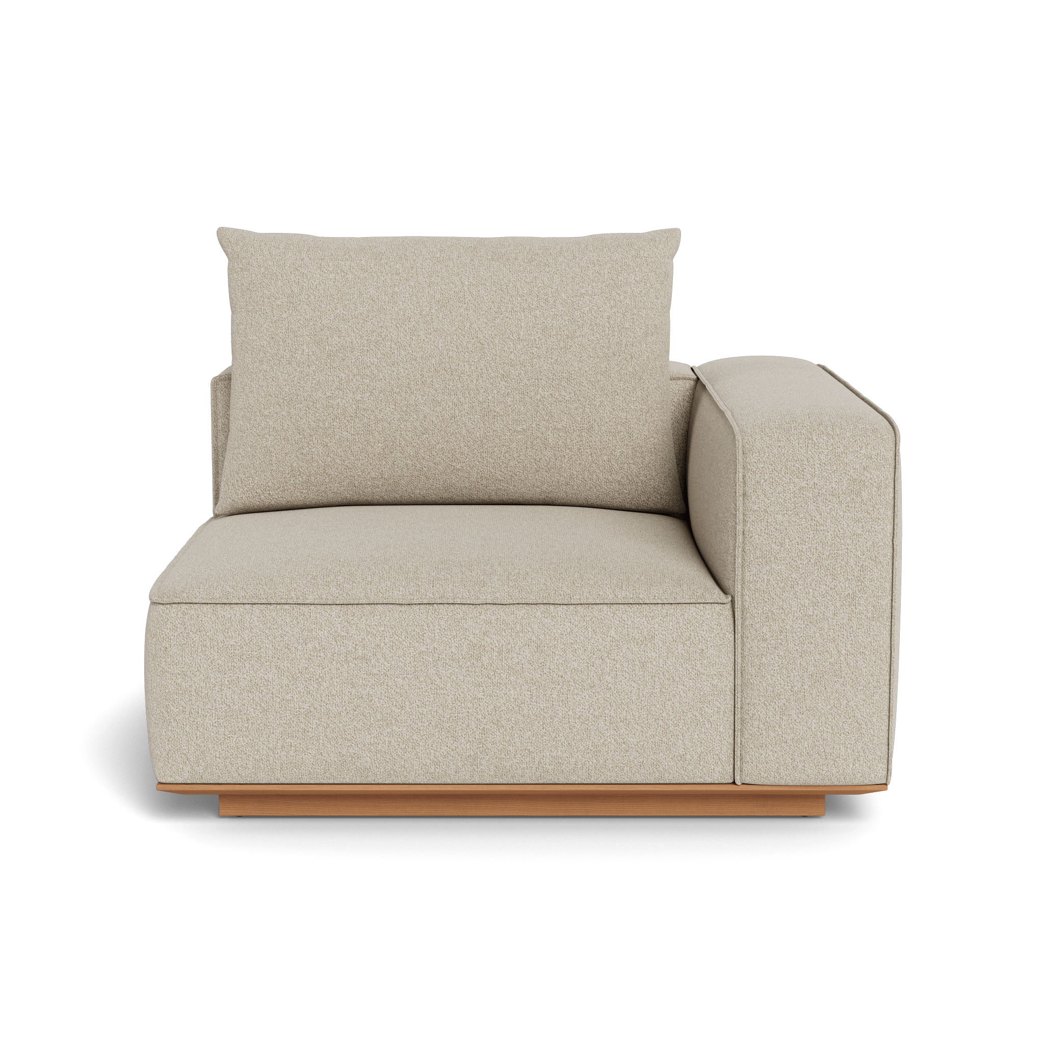 Santorini Outdoor Corner Right Sectional Sofa Set - Modern Patio Furniture for Garden, Backyard, and Poolside Relaxation