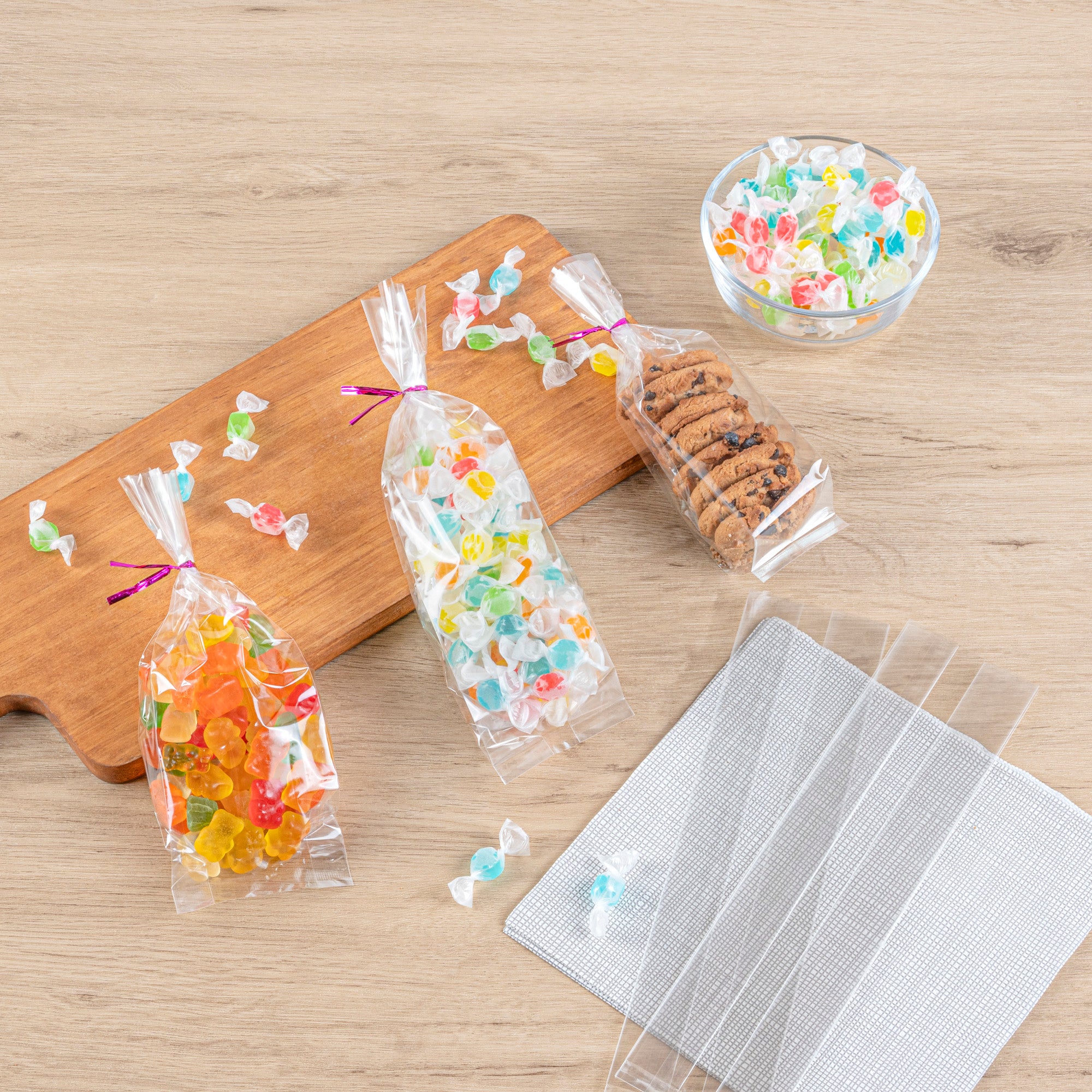 Clear Plastic Gusset Bags - High Clarity, Heat Sealable, 2.5