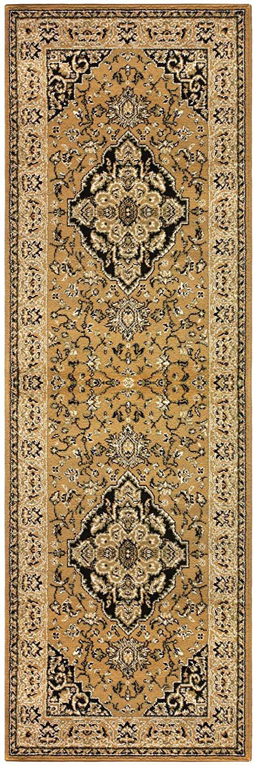 Glendale Traditional Floral Medallion Indoor Area Rug - Non-Slip Living Room Carpet, Bedroom Runner, Hallway Decor | Soft & Durable Home Floor Mat for Cozy Interior Design