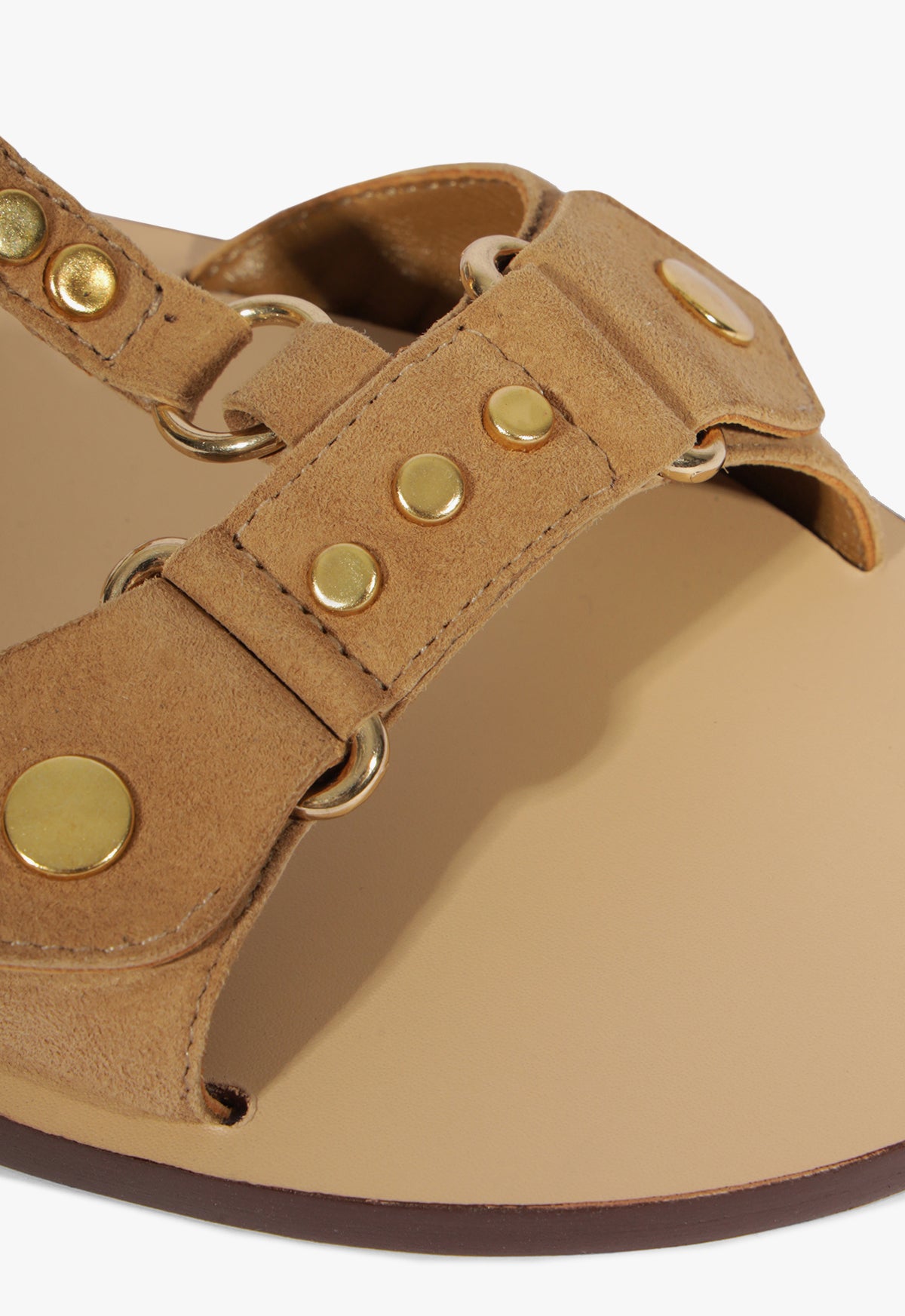 Stevie Brown Suede Flat Sandals for Women - Comfortable Summer Casual Shoes | Perfect for Beach, Vacation & Everyday Wear