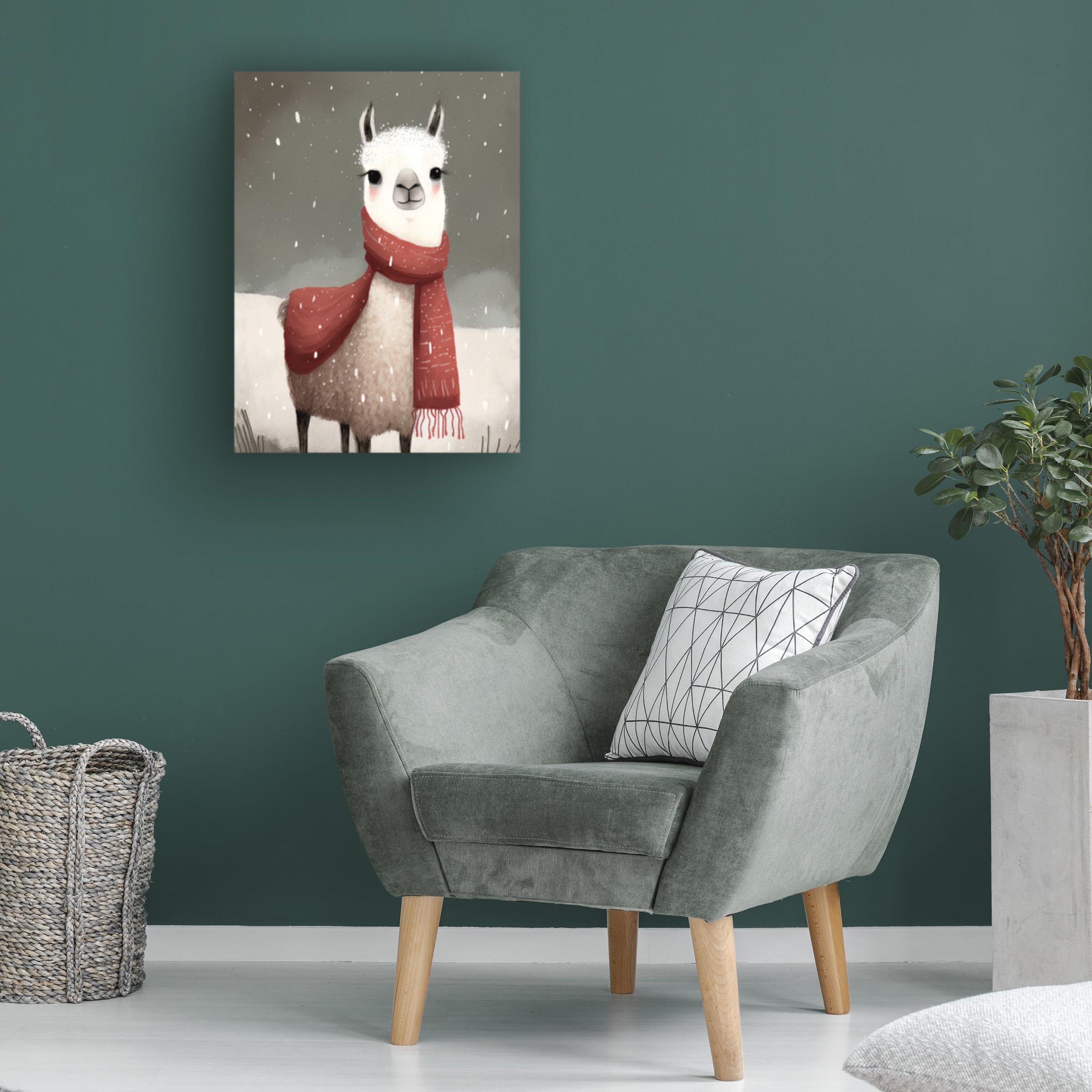 Trademark Fine Art Canvas Wall Art - Bilge Paksoylu 'Lama 1' Painting for Living Room, Bedroom, or Office Décor | Modern Abstract Artwork for Home & Office Wall Decor
