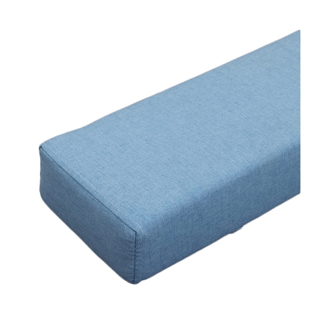 Bed Gap Filler Pillow - 20x8x50cm Sofa & Mattress Support Wedge for Closing Gaps Between Bed, Wall & Headboard - Blue Bolster Pillow for Comfort & Safety (Perfect for Kids, Elderly & Pet Owners)