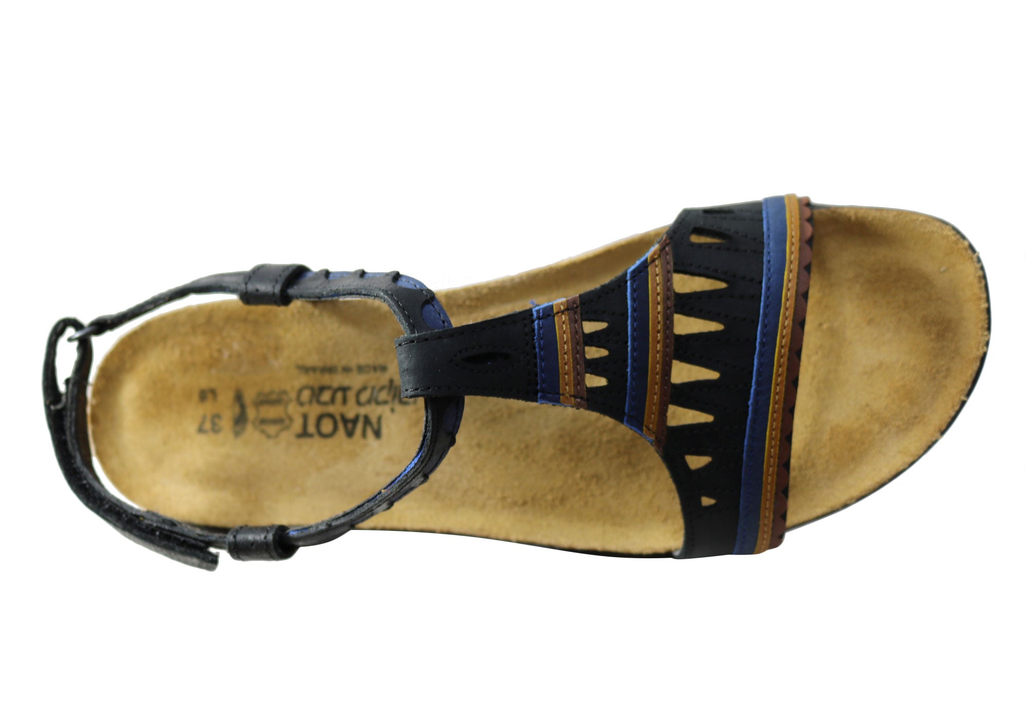 Naot Odelia Women's Comfortable Cushioned Supportive Leather Flat Sandals - Perfect for Walking, Travel & Summer Outfits