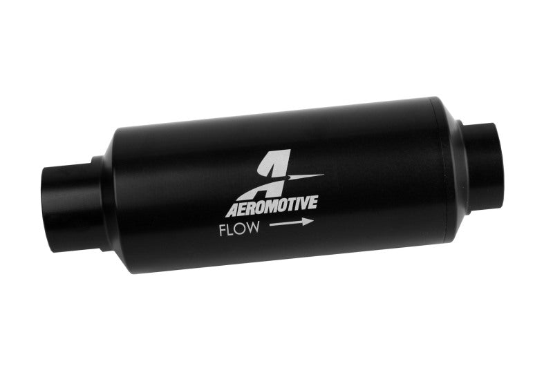 Aeromotive AN 10 Inline Fuel Filter with 10 Micron Microglass Element - High Performance Fuel Filtration for Racing, Marine & Automotive Applications