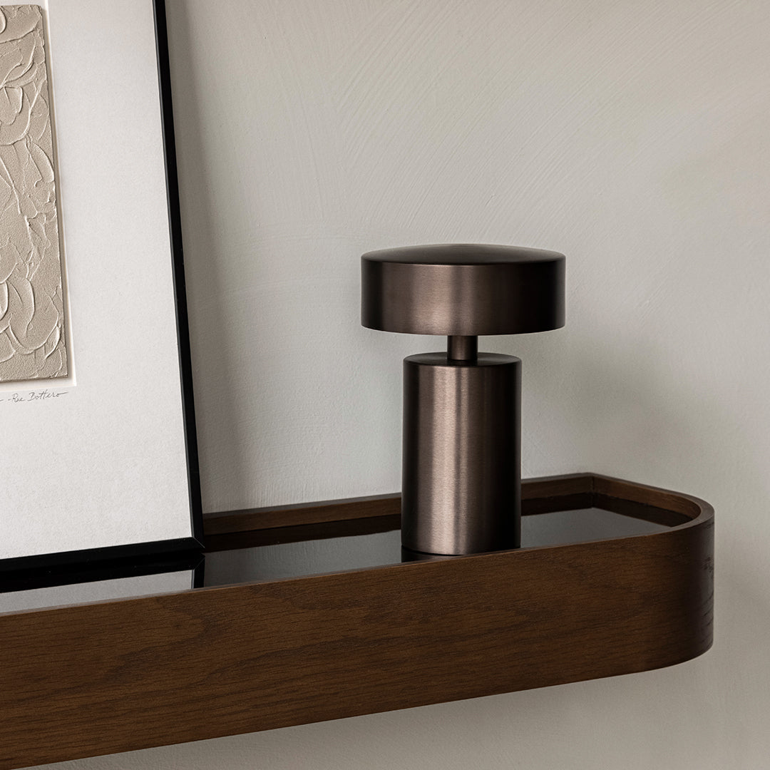 Nina Bruun Epoch Shelf Menu - Modern Scandinavian Wooden Wall Shelf for Home & Office Decor - Perfect for Living Room, Bedroom, or Workspace Organization
