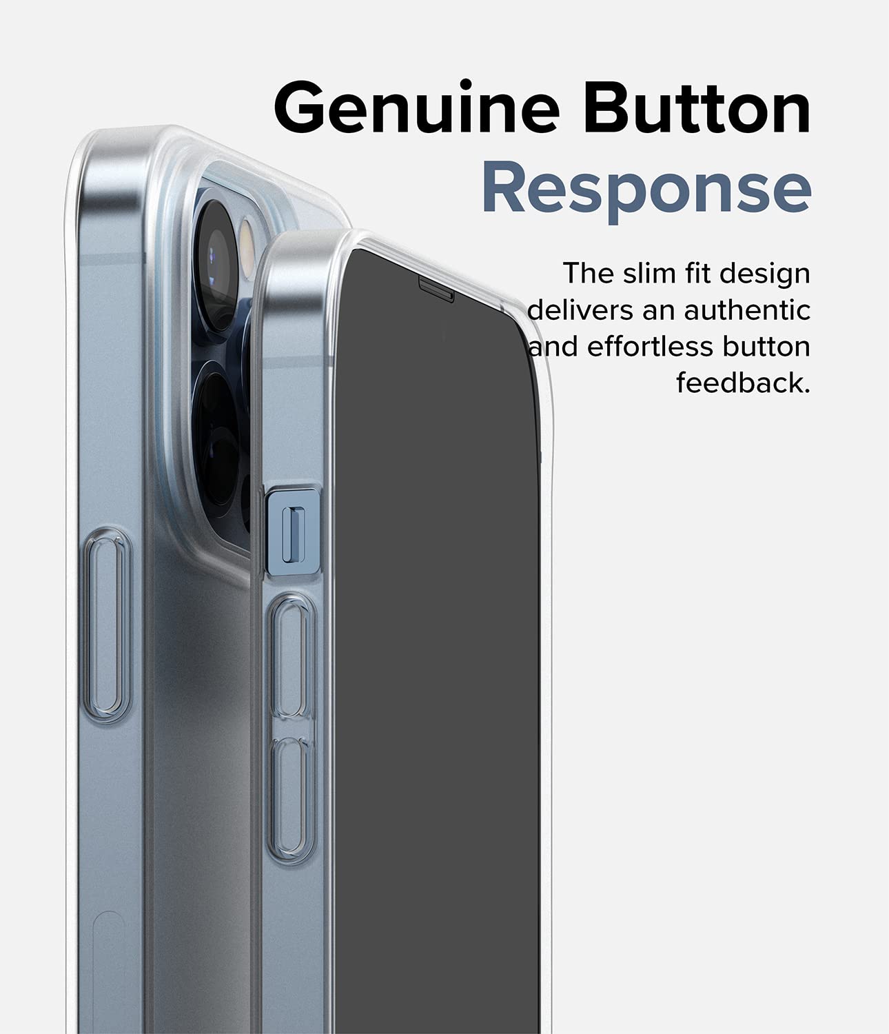 Ringke Slim Translucent iPhone 13 Pro Case - Ultra Thin Hard PC Cover with Soft Coating & Raised Bezel | Anti-Yellowing Matte Clear Finish | Perfect for Everyday Protection & Grip Enhancement