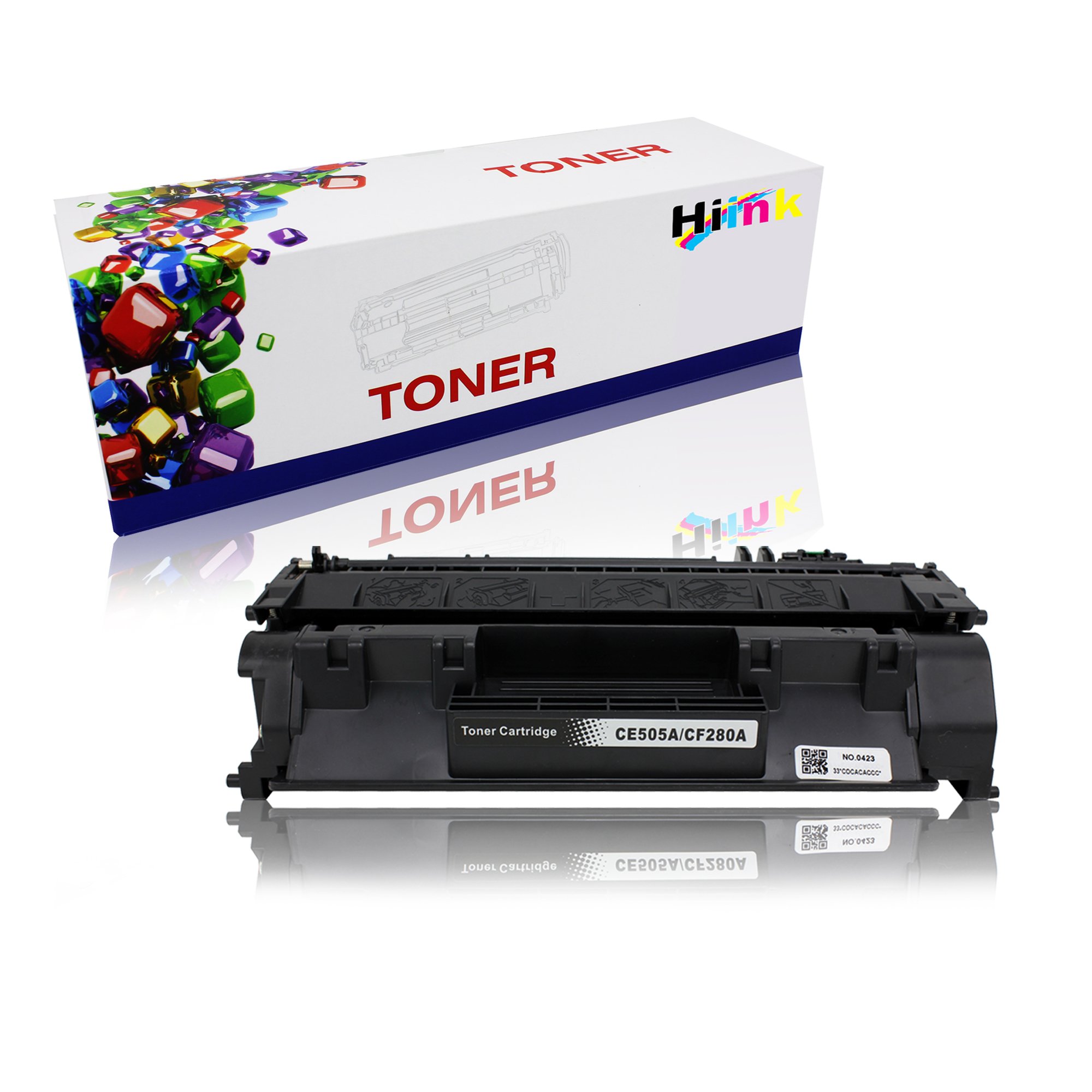 HIINK Compatible HP 05A CE505A Toner Cartridge Replacement for HP LaserJet P2035 P2035n P2050 P2055 P2055d P2055dn P2055x Series - High Yield Black Printer Toner (1-Pack) - Perfect for Office Printing, Document Copies & Business Reports