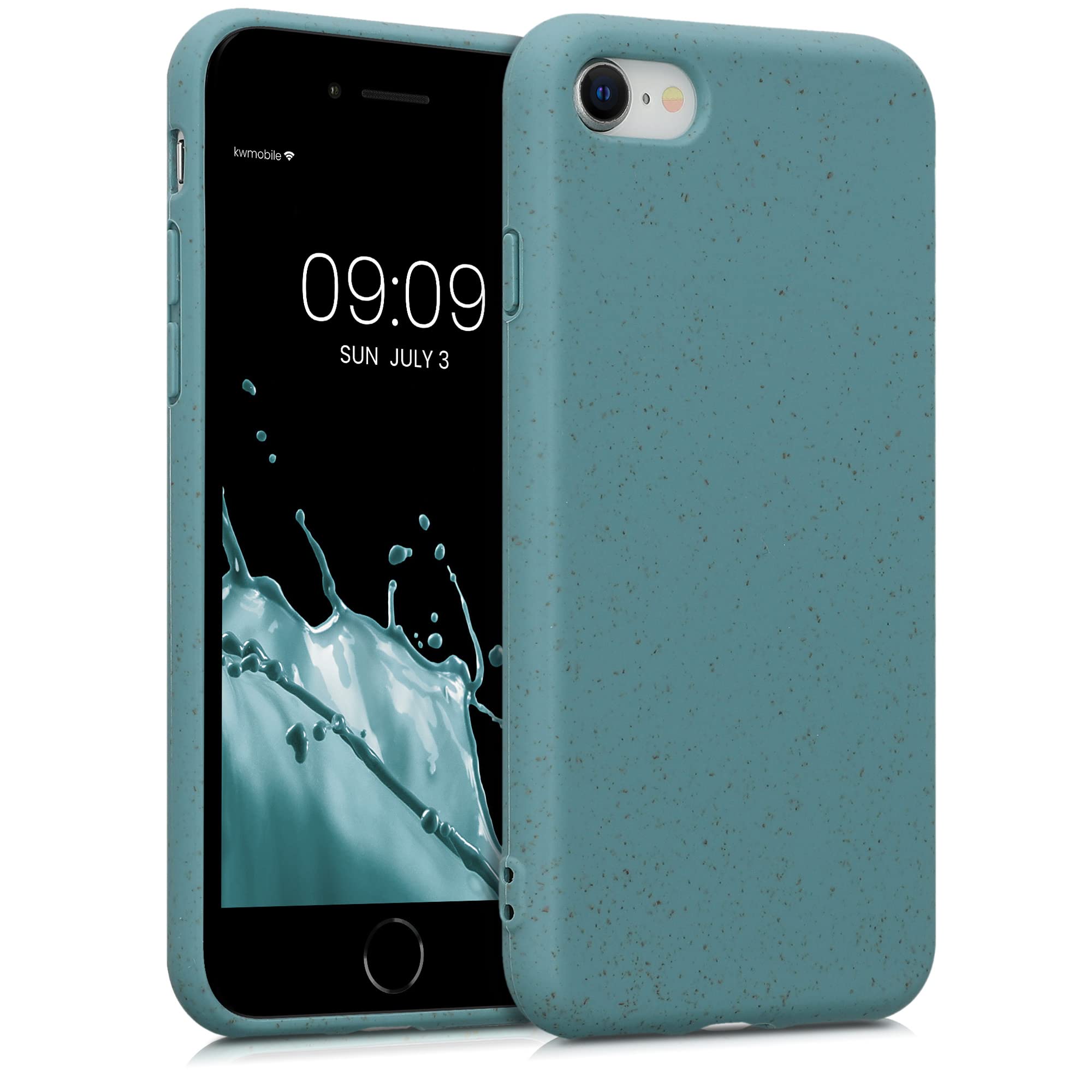 Eco-Friendly Wheat Straw iPhone Case for iPhone SE 2022/2020, iPhone 8 & 7 - Biodegradable TPU Matte Cover in Arctic Night - Perfect for Outdoor, Travel & Daily Protection