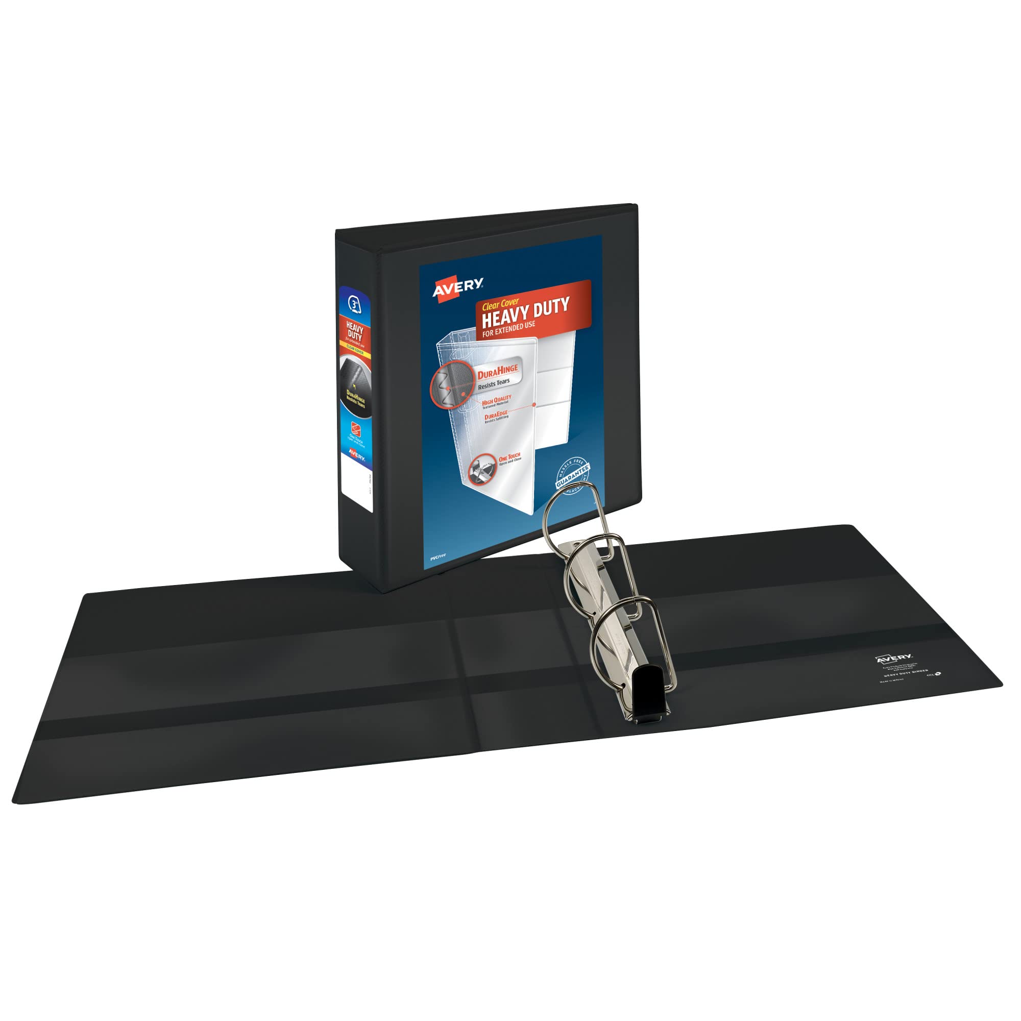 Avery Heavy-Duty 3 Inch 3-Ring Binder with One-Touch Slant Rings - 3.5