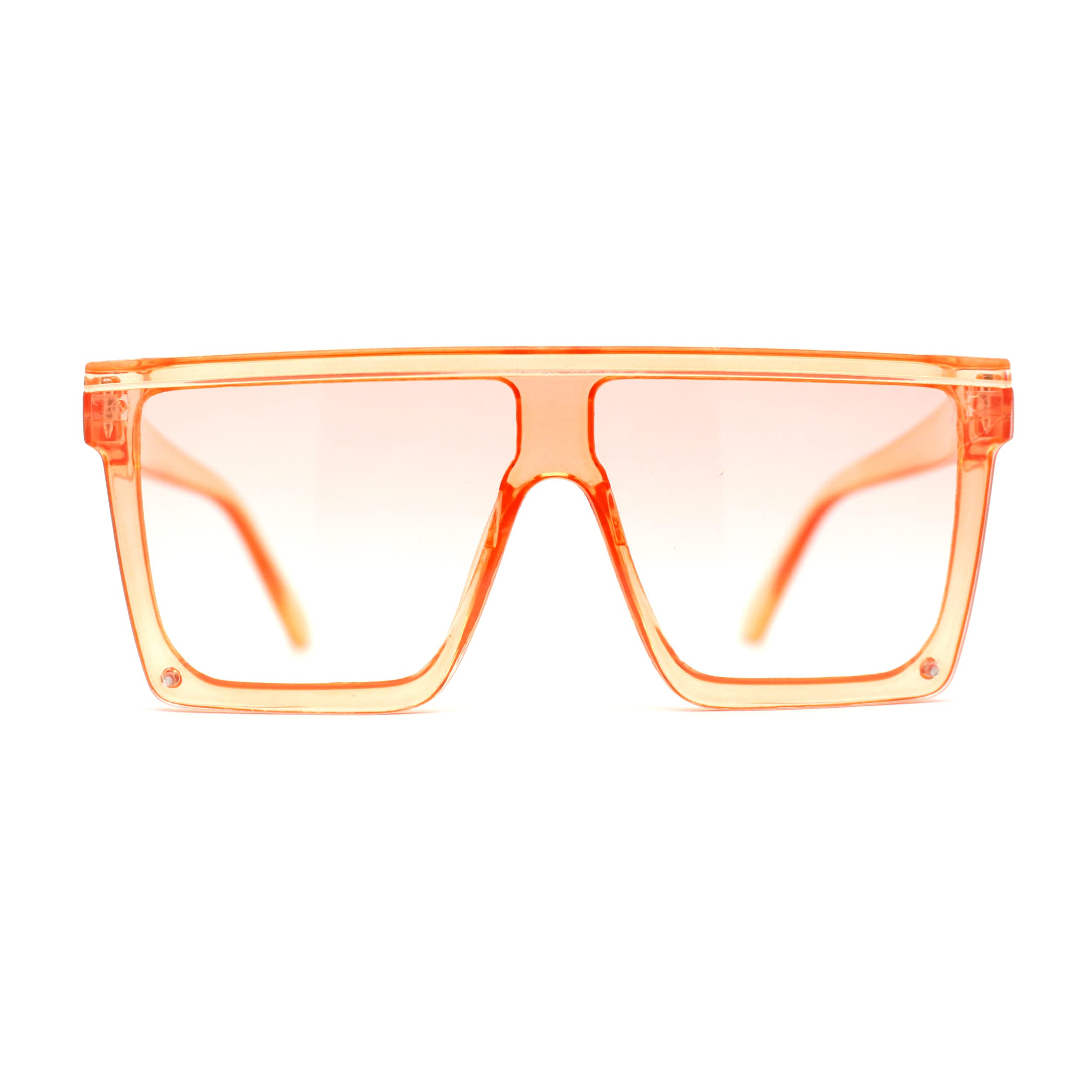 Girls Candy Color Flat Top Shield Diva Sunglasses for Kids - Trendy UV Protection Shades for Outdoor Play, Beach & Summer Fashion