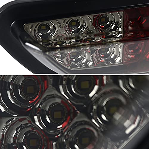 Spec-D Tuning Smoke Lens LED 4th Brake Light Bar - Compatible with 2015-2018 Ford Mustang (Left & Right Pair) | High Visibility Safety Upgrade for Night Driving & Car Shows