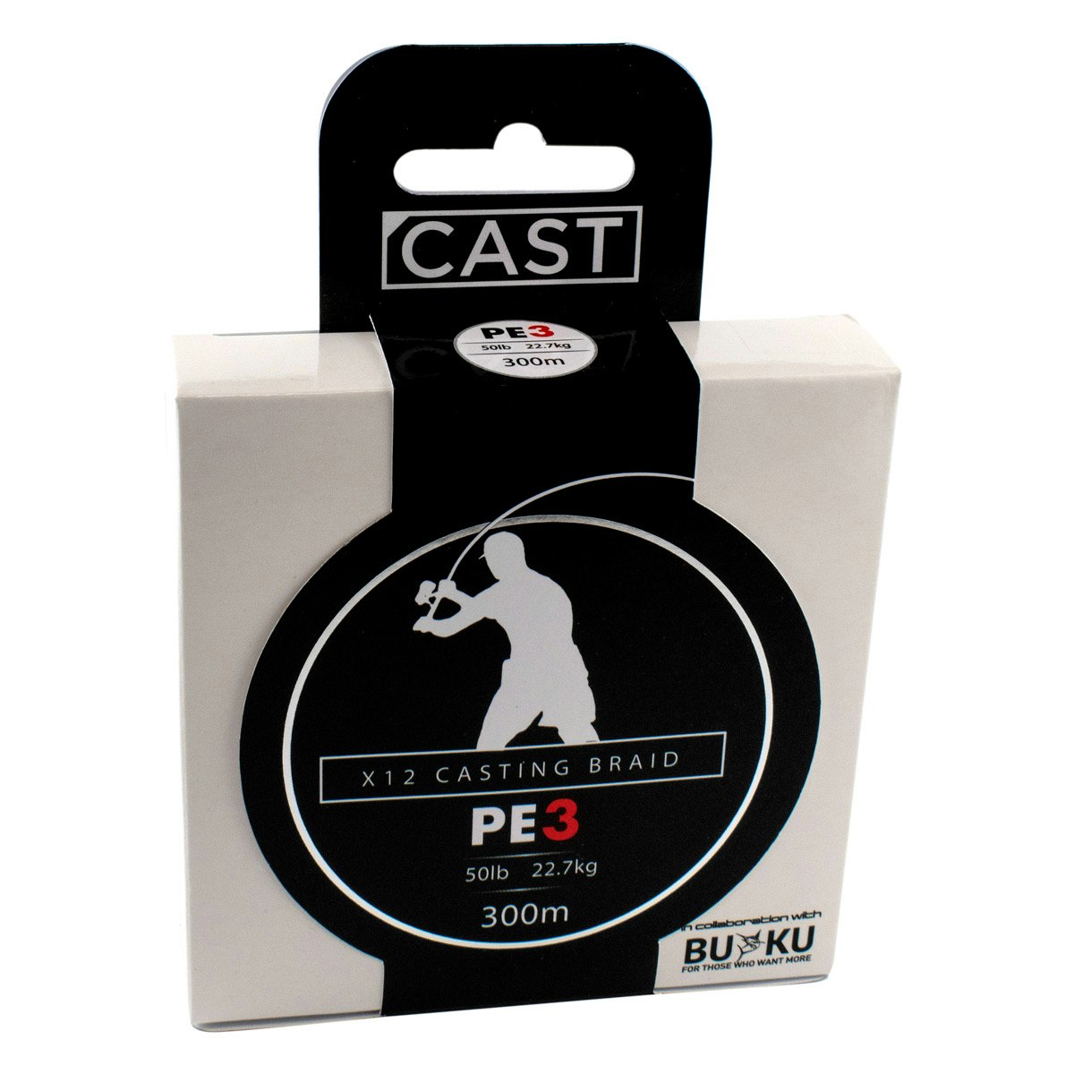 Premium Cast Buku Casting Braid X12 - Strong & Durable Fishing Line for Saltwater & Freshwater - Perfect for Surf Fishing, Pier Casting & Offshore Angling