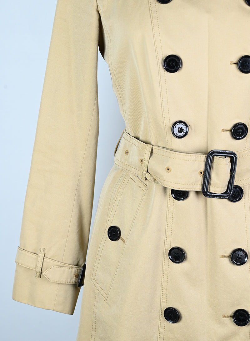 Burberry Trench Coat 7/8 Length Beige - Size 38 | Classic Waterproof Trench Coat for Women | Perfect for Office, Travel & Fall Fashion