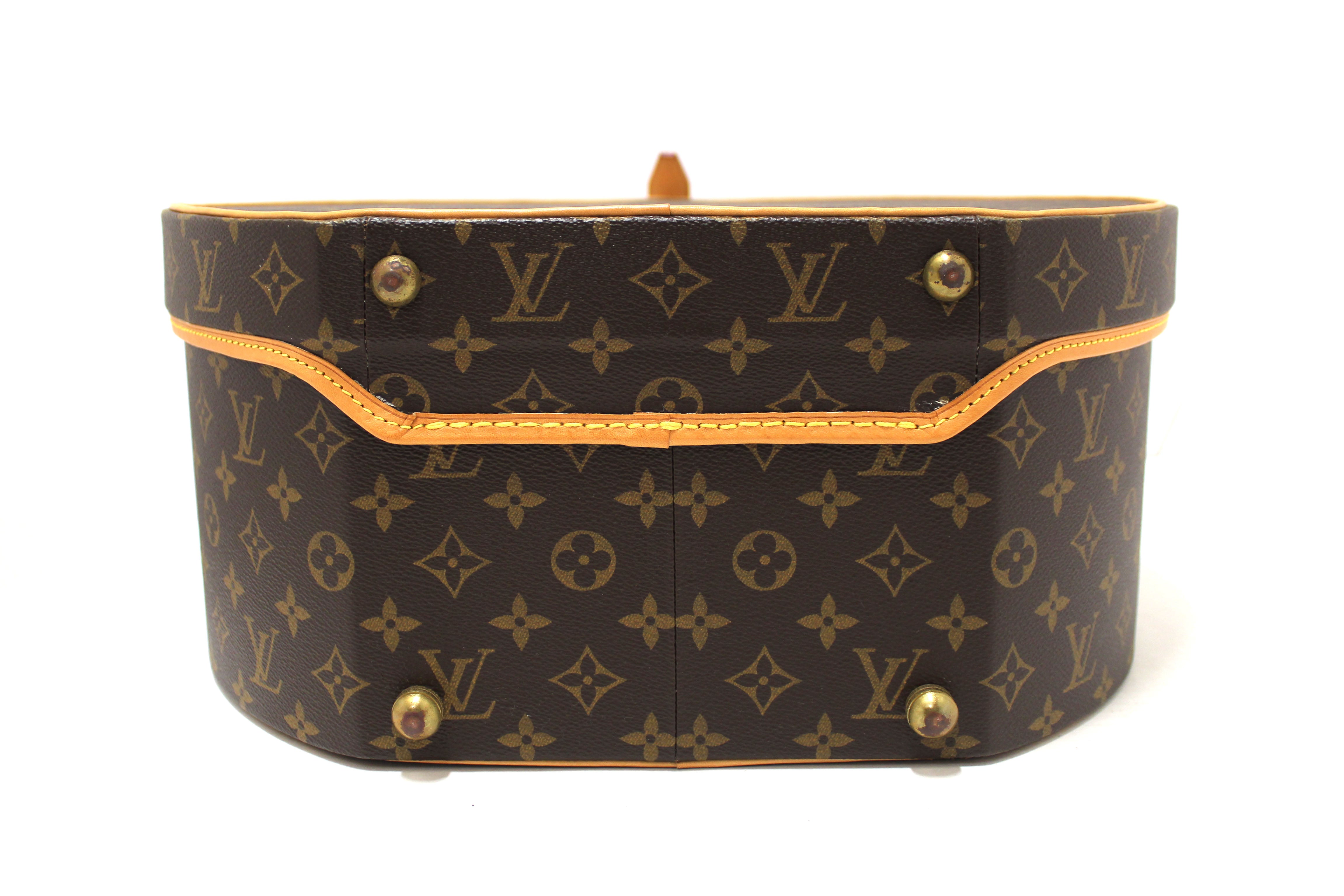 Authentic Louis Vuitton Monogram Boite Chapeau 40 Hat Box Bag - Luxury Travel Accessory for Women, Perfect for Weekend Getaways & Fashion Storage