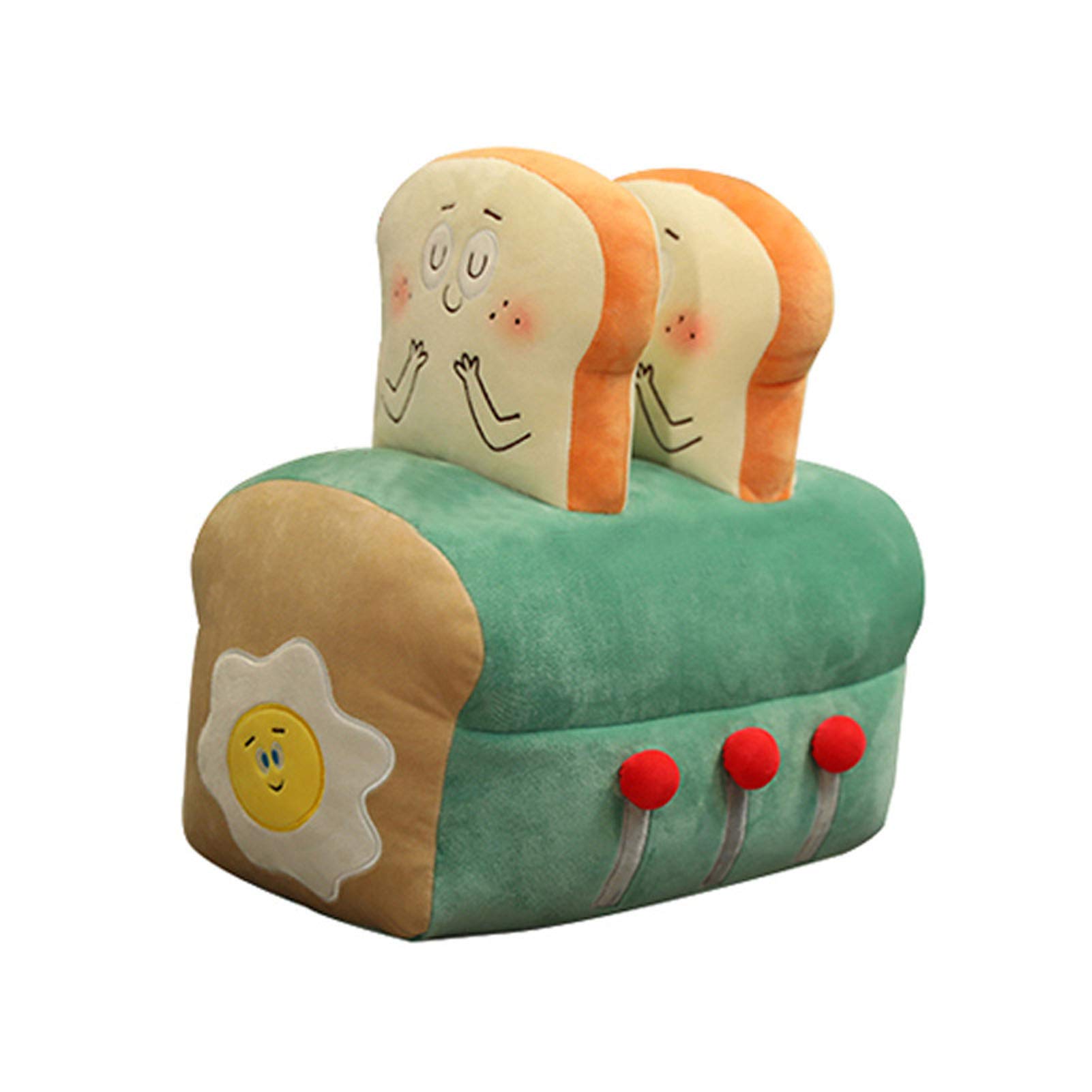 Funny Toast Bread Pillow - Cute Food Plush Toy for Kids, Soft Stuffed Sliced Bread Sofa Pillow | Perfect for Home Decor, Bedroom, Playroom & Gift