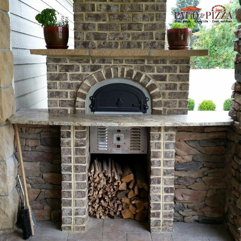 CBO 750 Outdoor Pizza Oven - Gas & Wood Burning, Pre-Assembled for Easy Setup - Perfect for Backyard, Patio, and Camping Pizza Parties