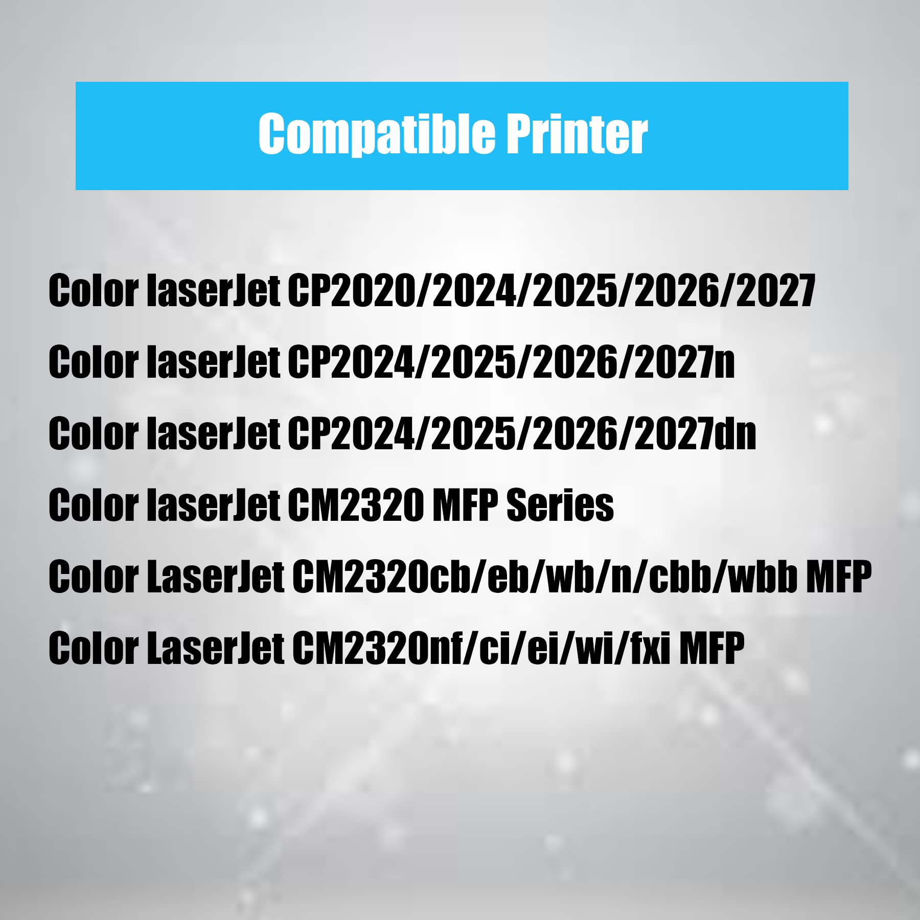 (5-Pack) 4Benefit HP304A Compatible Toner Cartridges Set - Replacement for HP 304A/CC530A/CC531A/CC532A/CC533A - Works with HP Color LaserJet CP2025X/CP2025N/CP2025DN/CM2320N Printers - Ideal for Office Printing, Home Business & High-Volume Documents