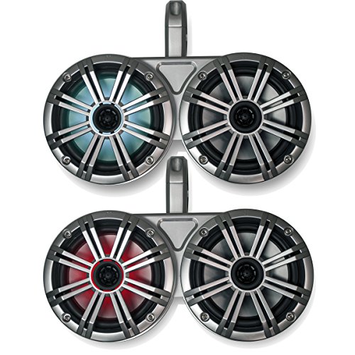 White / LED Silver Grilles