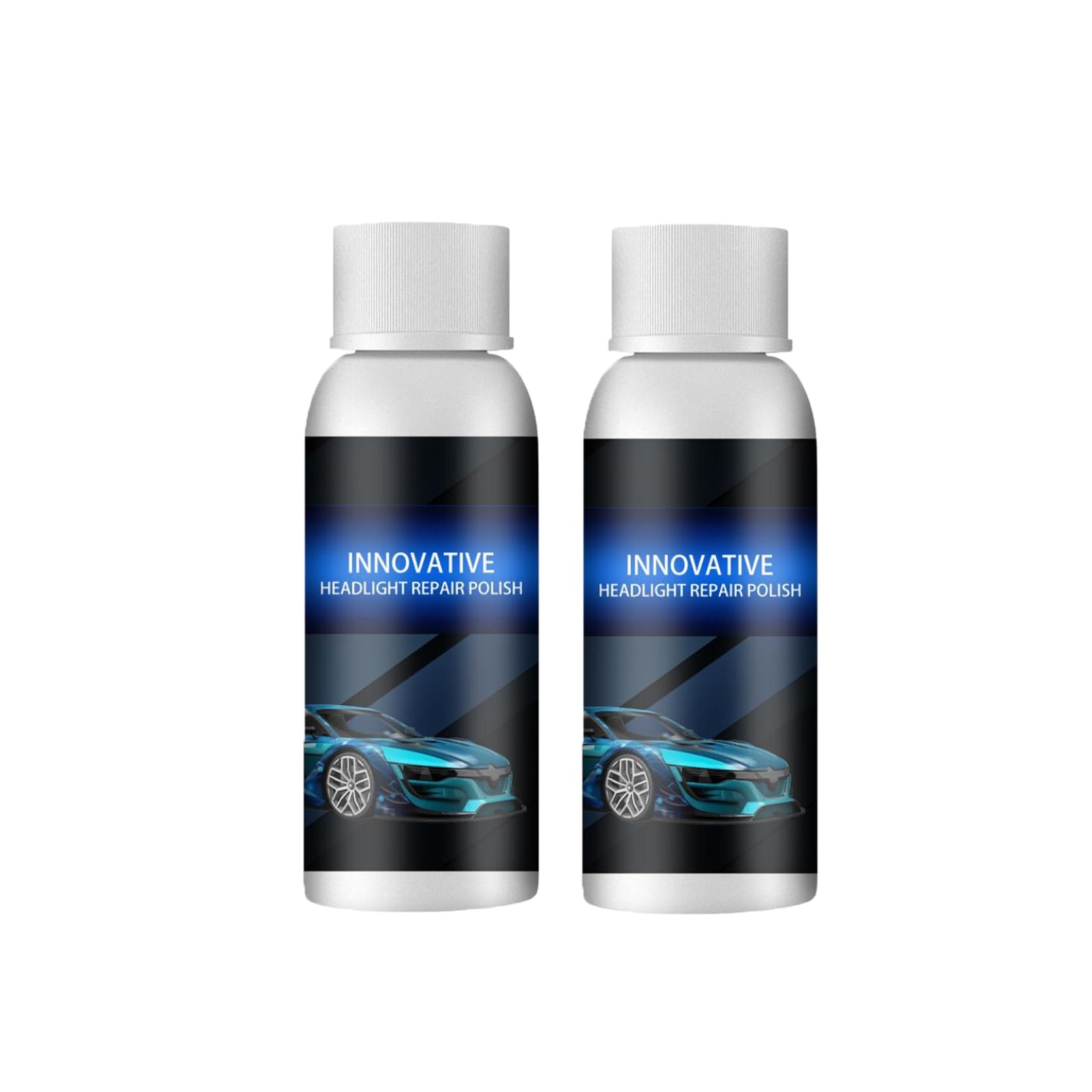 2024 New Car Headlight Restoration Kit - 2 Pack Headlight Repair & Polishing Fluid for Cloudy, Yellowed, or Foggy Headlights - Restores Clarity & Brightness for Safer Night Driving