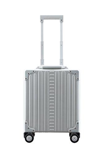 Aleon 16-Inch Vertical Underseat Carry-On Luggage & Business Briefcase - Platinum Silver | Compact Airplane Travel & Office Commuter Bag