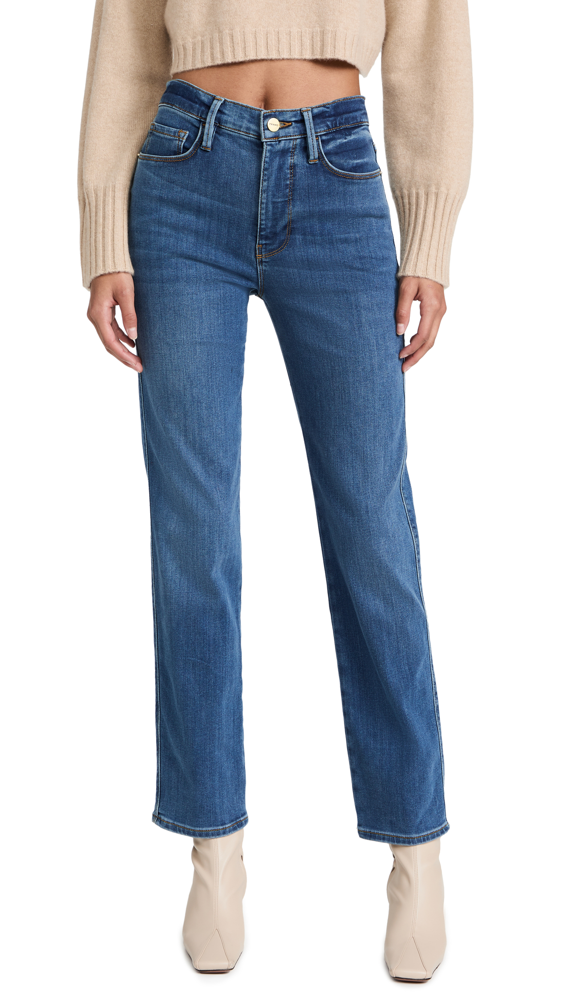 FRAME Women's Le Sylvie High-Rise Skinny Jeans - Stretch Denim Pants for Casual Wear & Night Out | Perfect for Work, Date Night & Everyday Style