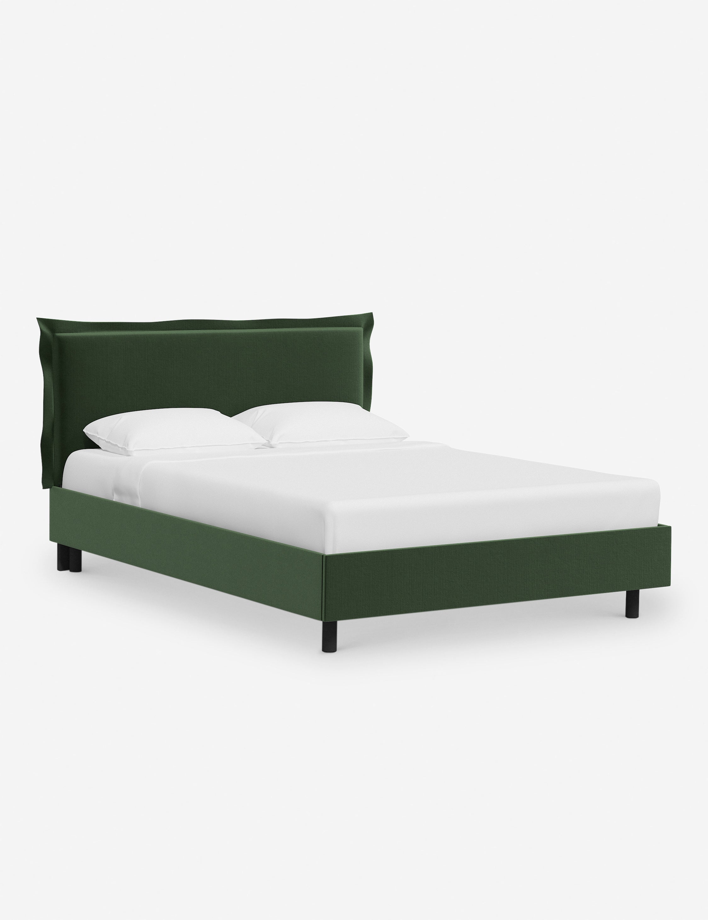 Elara Modern Platform Bed Frame - Queen Size, Wooden Slat Support, Sturdy & Noise-Free - Perfect for Bedroom, Guest Room, or Apartment
