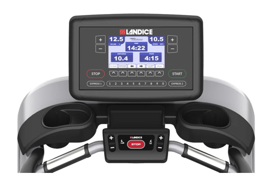 Landice L10 Club Treadmill - Premium Commercial Grade Running Machine for Home & Gym Use - Perfect for Cardio Workouts, Weight Loss & Fitness Training
