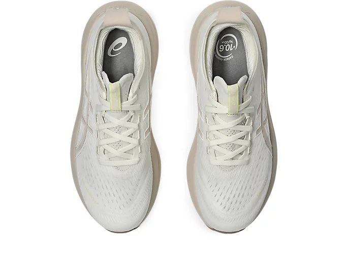 ASICS Gel-Nimbus 27 Women's Running Shoes (B Width) - Cream/Mineral Beige | Cushioned Support for Long-Distance Running & Marathon Training