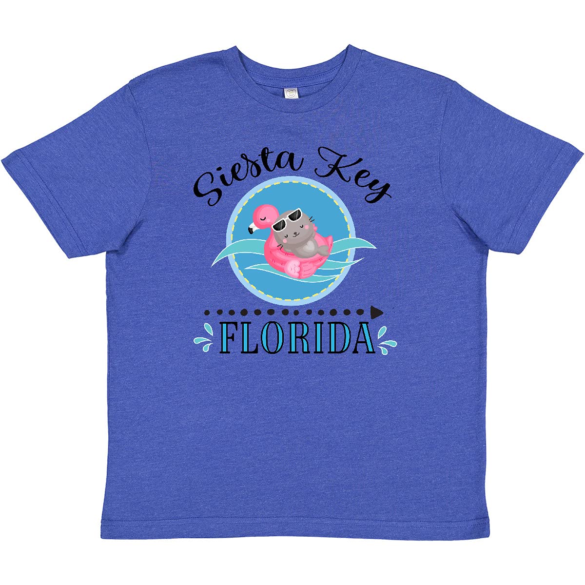 Inktastic Siesta Key Florida Beach Trip Youth T-Shirt - Comfortable Vacation Shirt for Kids - Perfect for Beach Trips, Family Vacations & Summer Outings