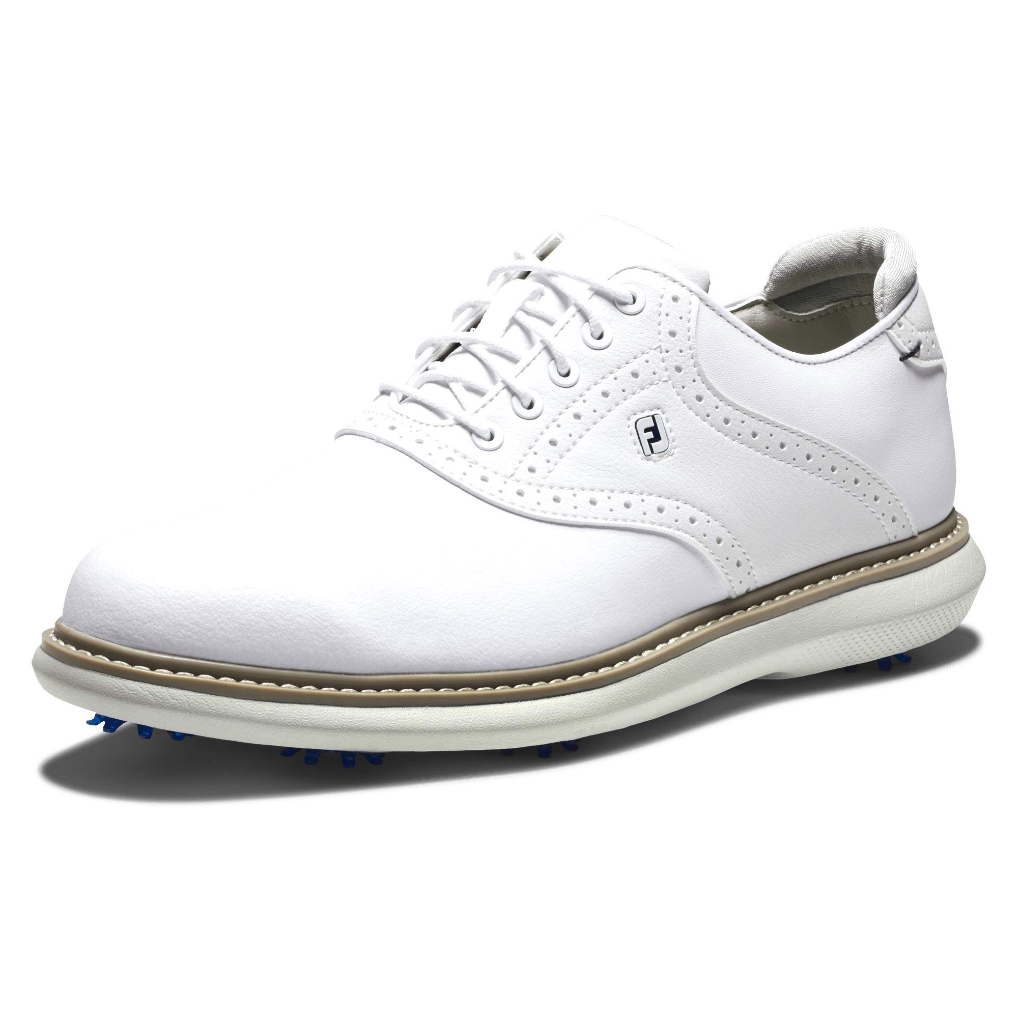 FootJoy Men's Traditions Golf Shoes - Comfortable & Waterproof Spiked Golf Shoes for Men - Perfect for Walking the Course & Clubhouse Wear