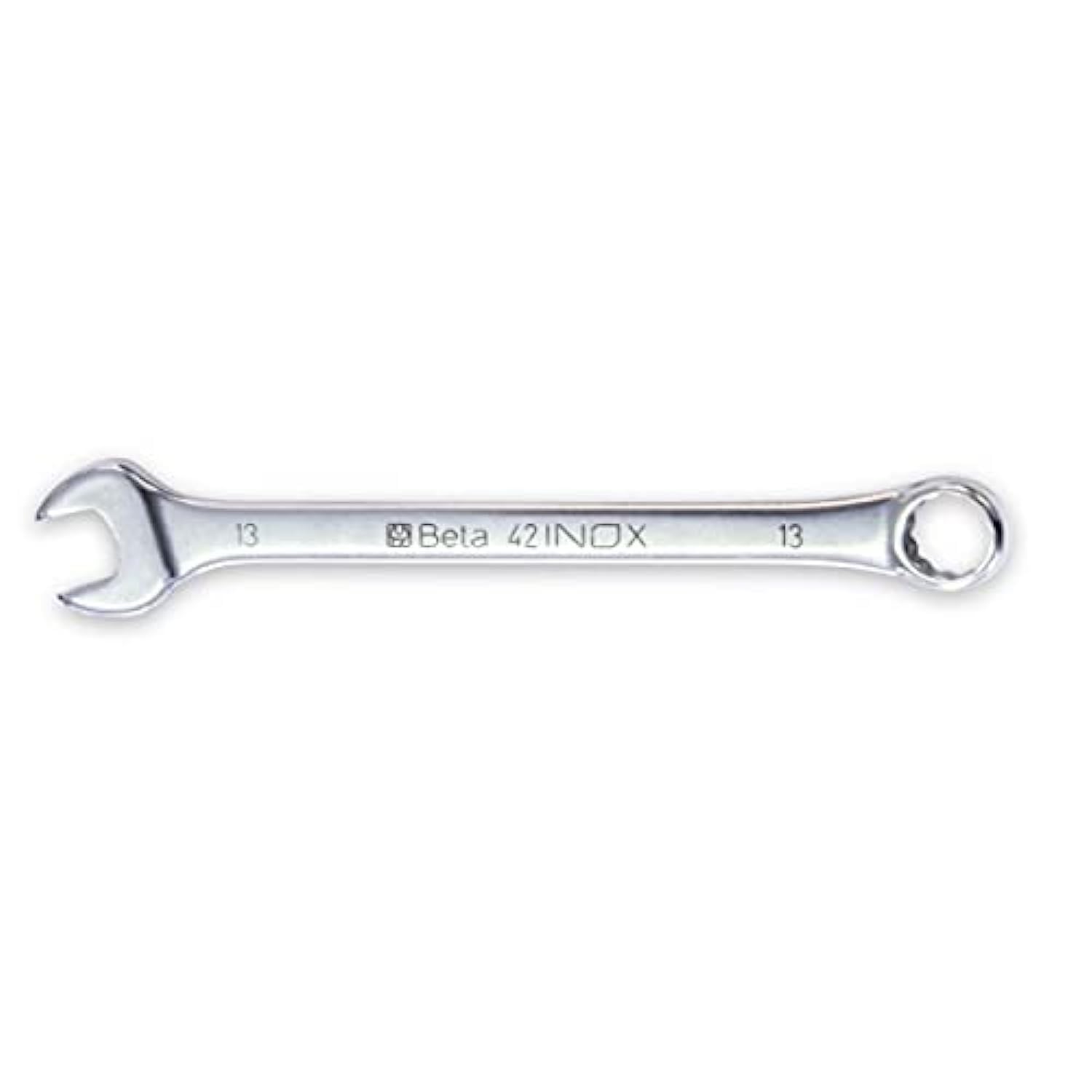Beta 42INOX Premium Stainless Steel Combination Wrench - 60mm Metric Size for Professional Mechanics & DIY Auto Repair | Rust-Resistant Tool for Tight Spaces & Heavy-Duty Applications