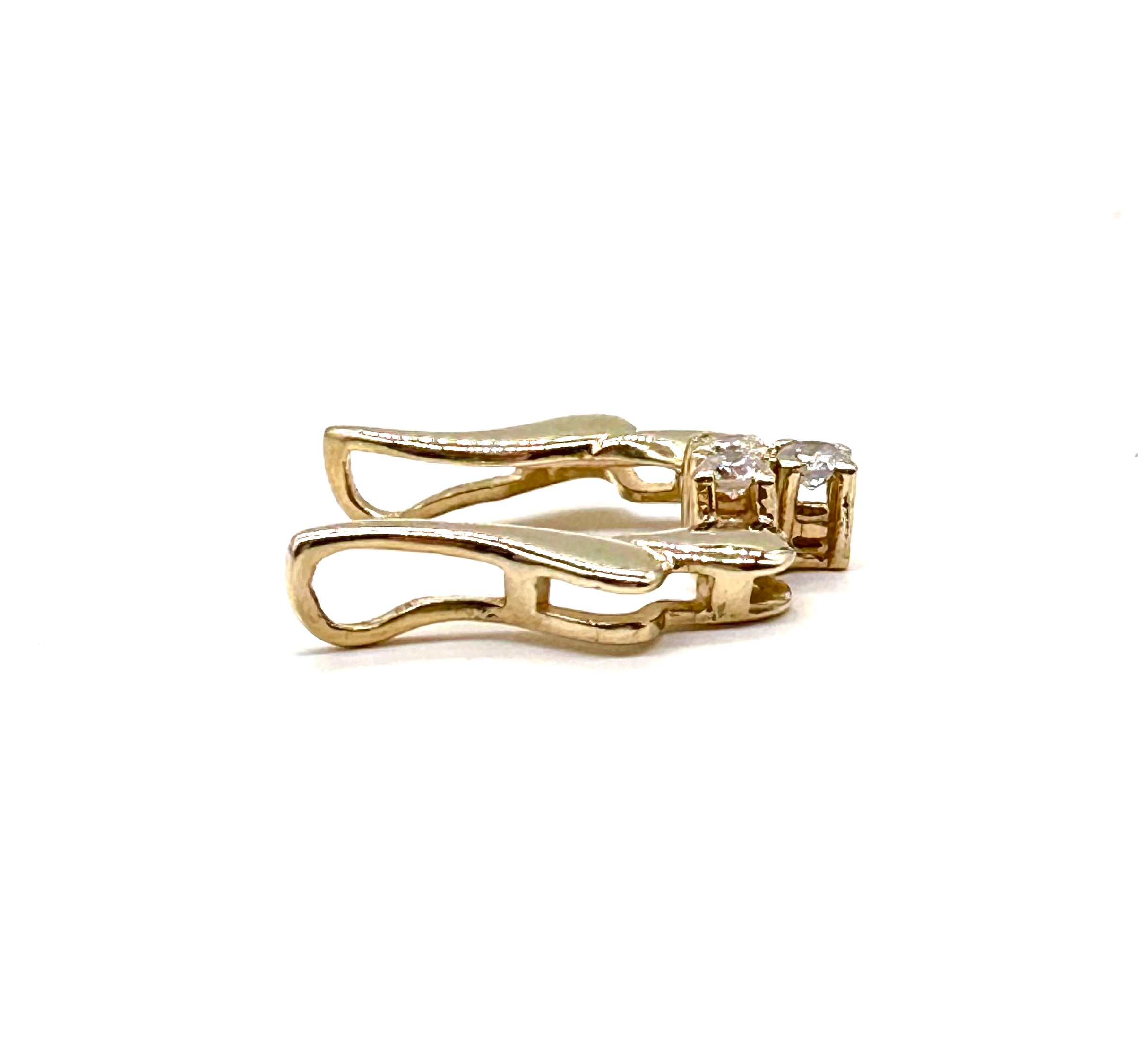 14K Gold Diamond Cluster Slide Pendant Necklace for Women - Elegant Layering Jewelry for Everyday Wear & Special Occasions