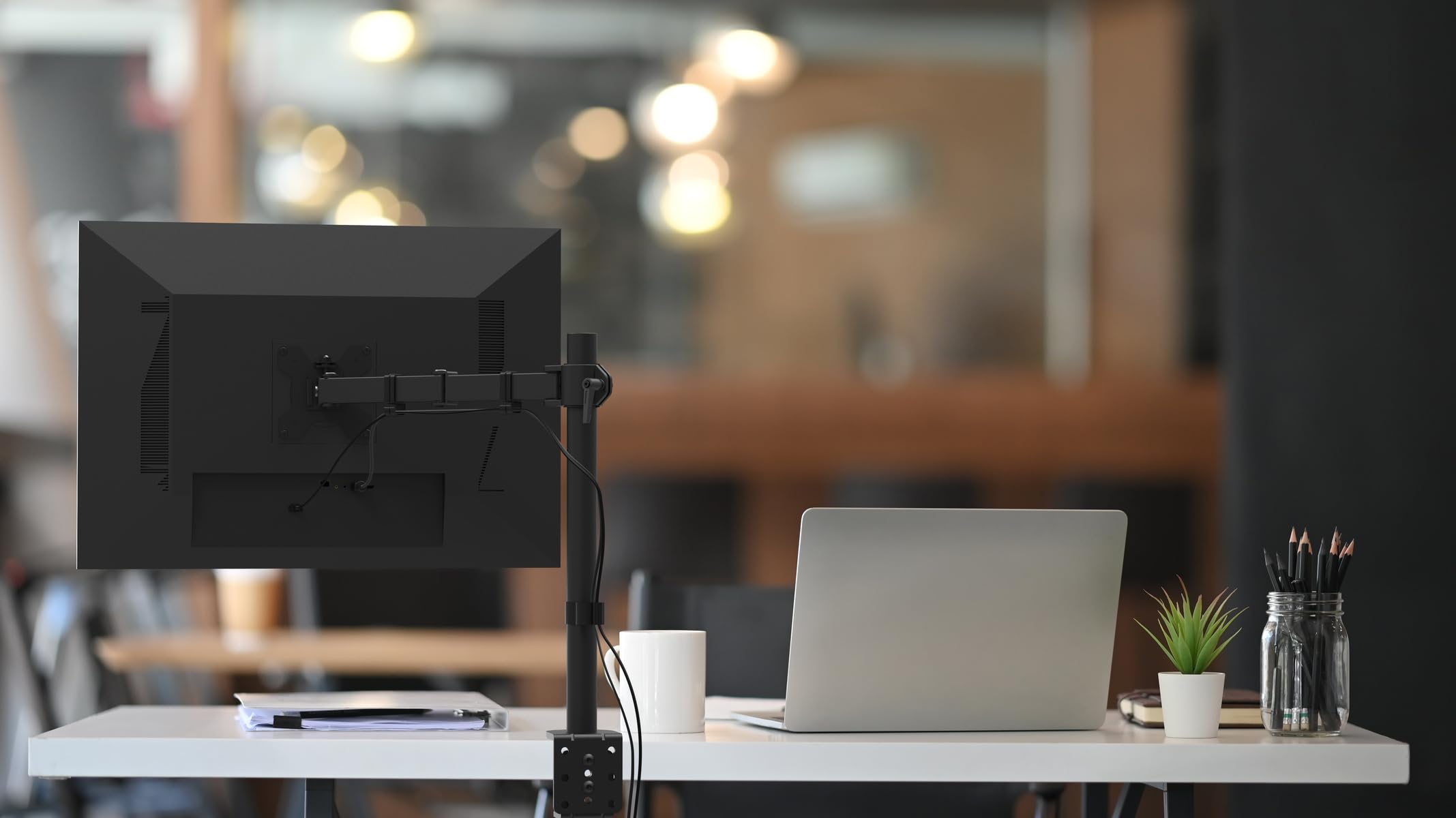 Kanto DML1000 Adjustable Monitor Stand for 17-34