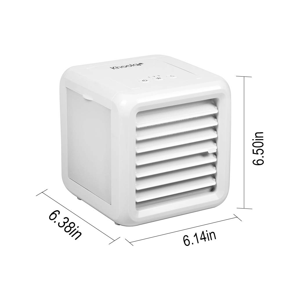 Portable Mini Air Conditioner for Office Desk - USB Personal Air Cooler with Quiet Cooling Fan for Small Rooms, Bedrooms & Workspaces | Perfect for Home, Office & Travel Use