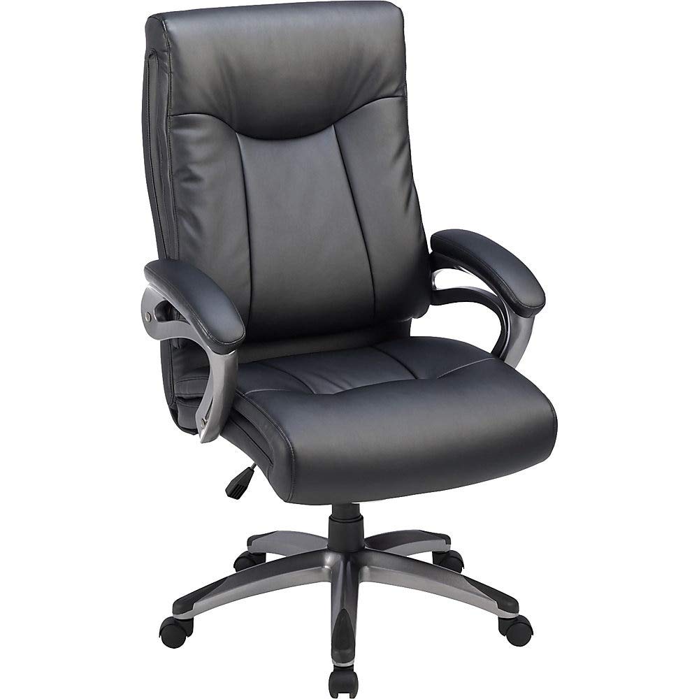 Lorell High-Back Executive Office Chair - Ergonomic Mesh Back & Adjustable Height - Perfect for Home Office, Conference Rooms & Corporate Workspaces