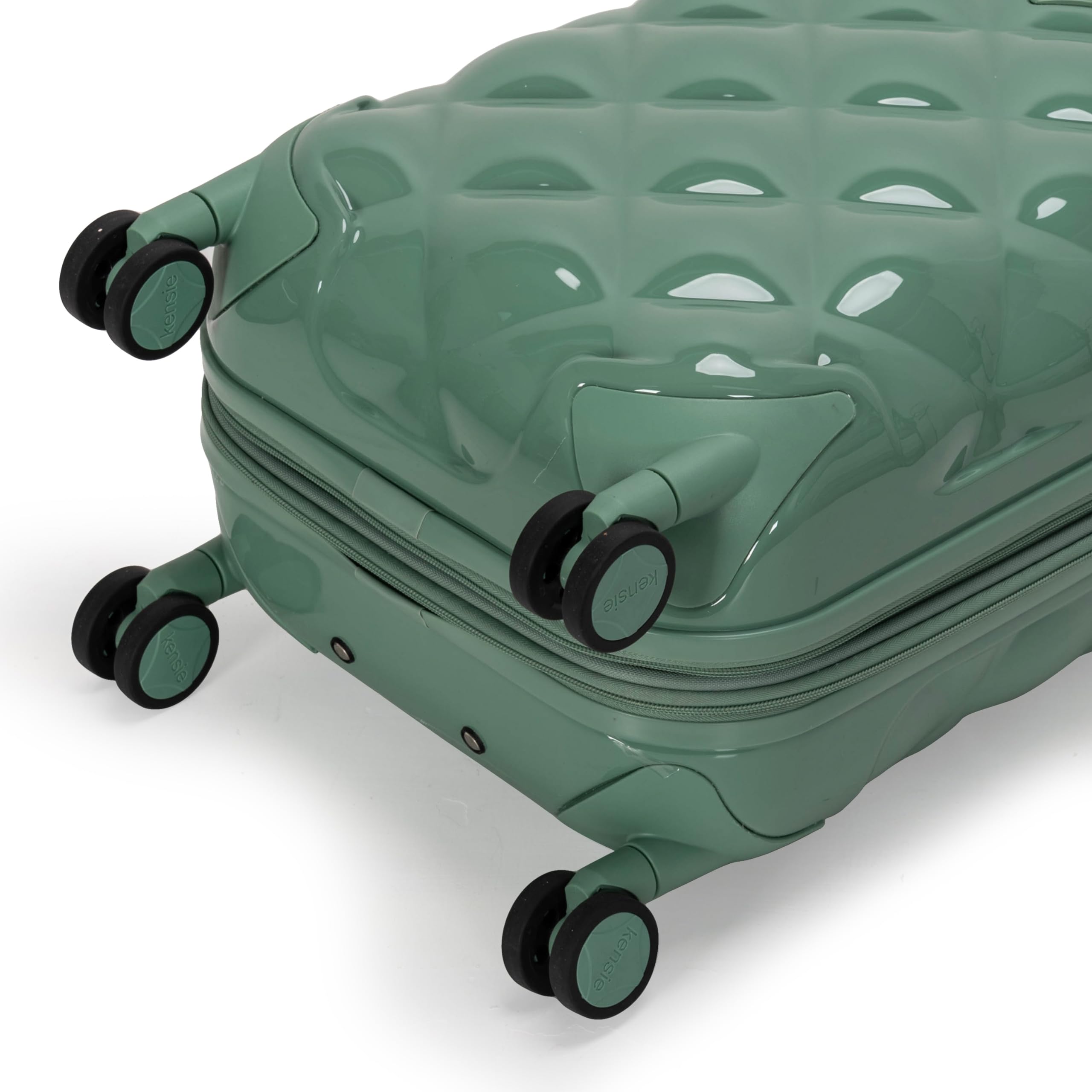 Travelers Club Women's 3-Piece Luggage Set in Basil Green - Lightweight Spinner Suitcase for Air Travel, Weekend Getaways & Business Trips